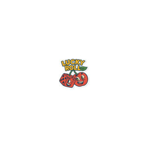 Lucky Roll – Cherries - Blasenfreie Aufkleber 3″×3″ | 4″×4″ | 5.5″×5.5″ | 15″×3.75"