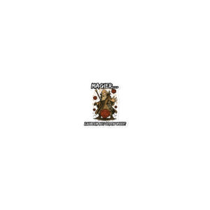 Magier zaubern mit jedem Wurf - Blasenfreie Aufkleber 3″×3″ | 4″×4″ | 5.5″×5.5″ | 15″×3.75"