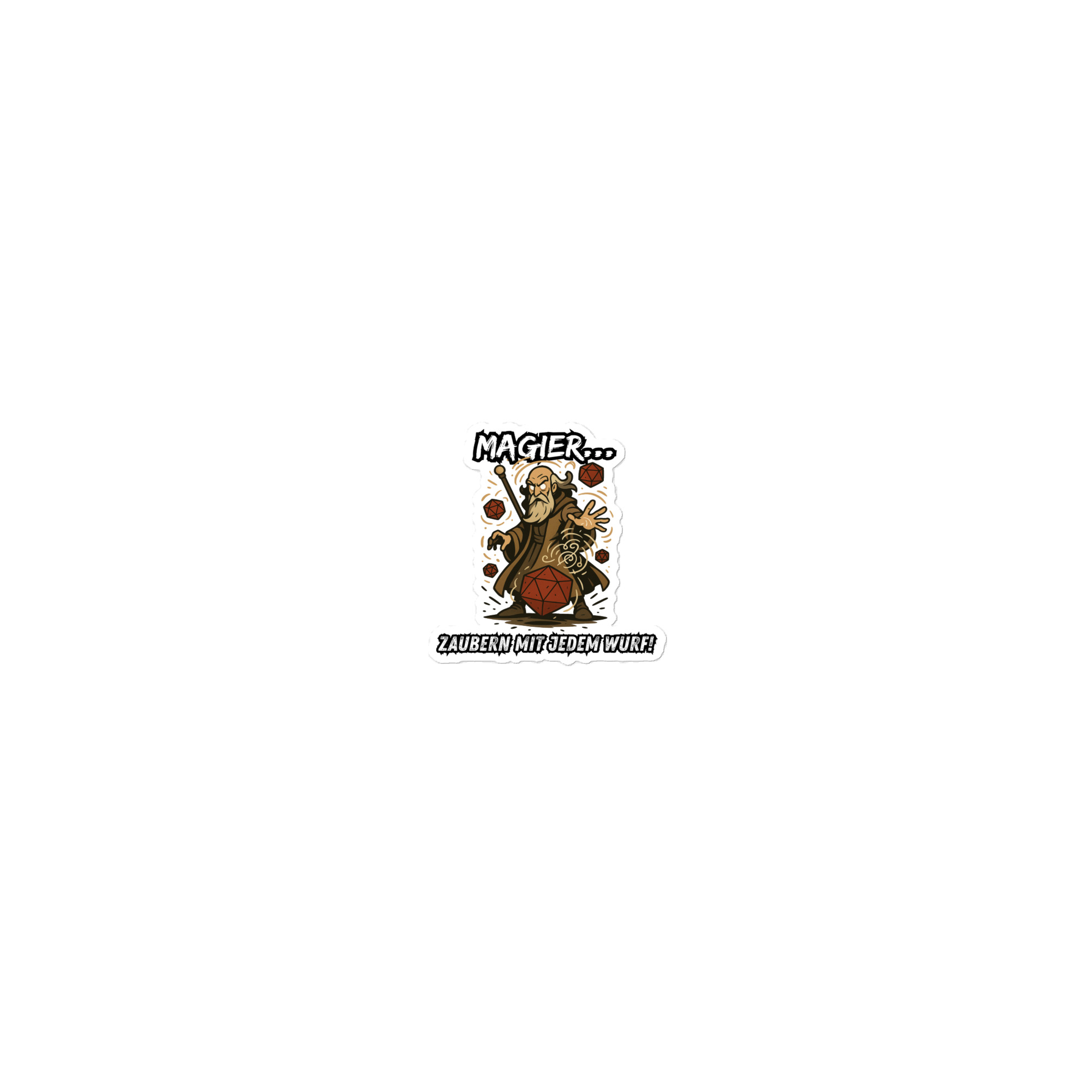 Magier zaubern mit jedem Wurf - Blasenfreie Aufkleber 3″×3″ | 4″×4″ | 5.5″×5.5″ | 15″×3.75"