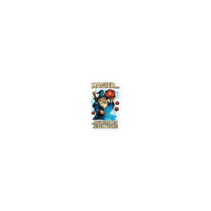 Magier zaubern - Blasenfreie Aufkleber 3″×3″ | 4″×4″ | 5.5″×5.5″ | 15″×3.75"