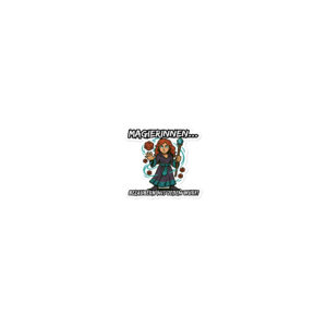 Magierinnen bezaubern mit jedem Wurf - Blasenfreie Aufkleber 3″×3″ | 4″×4″ | 5.5″×5.5″ | 15″×3.75"