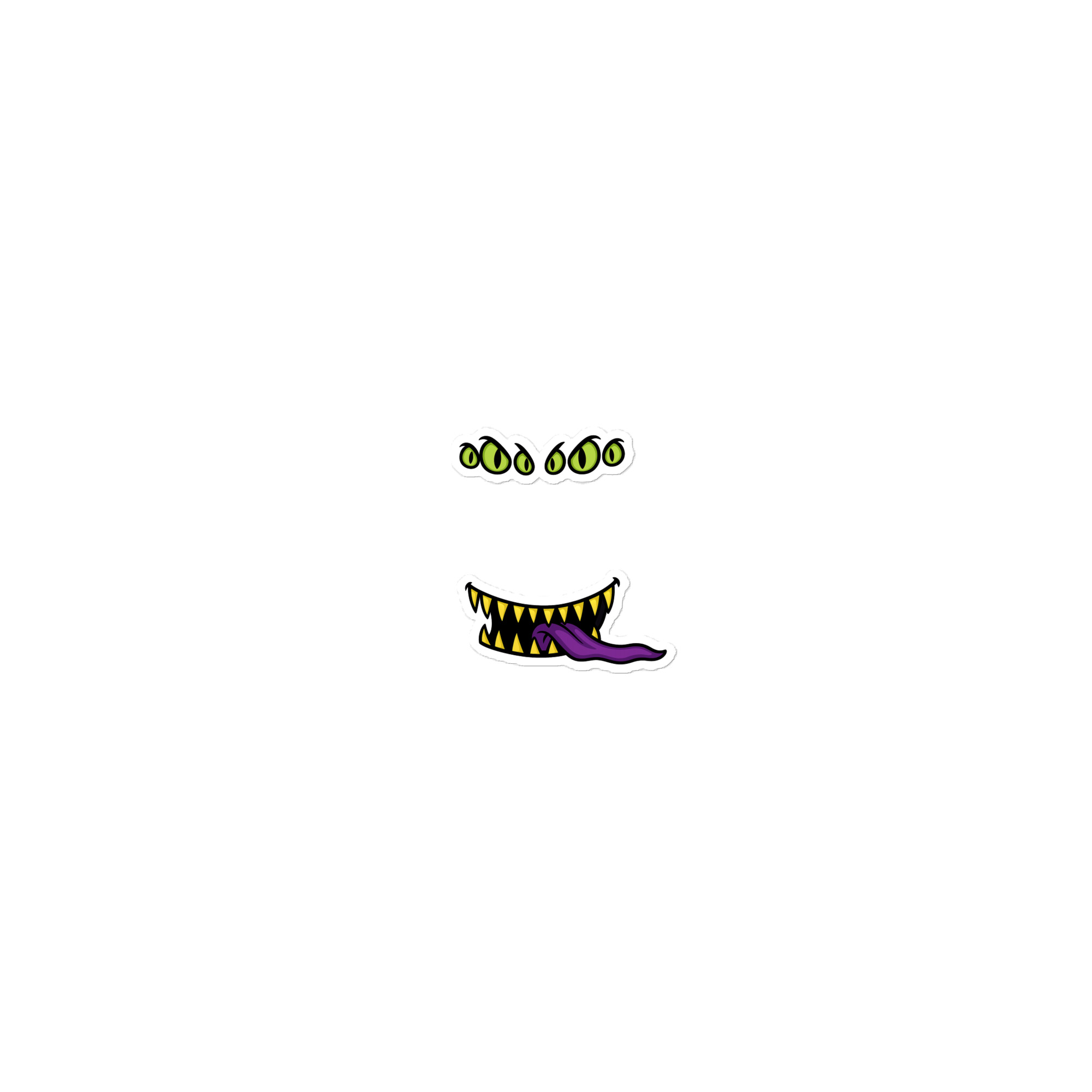 Mimic – Giant Grin Edition - Blasenfreie Aufkleber 3″×3″ | 4″×4″ | 5.5″×5.5″ | 15″×3.75"