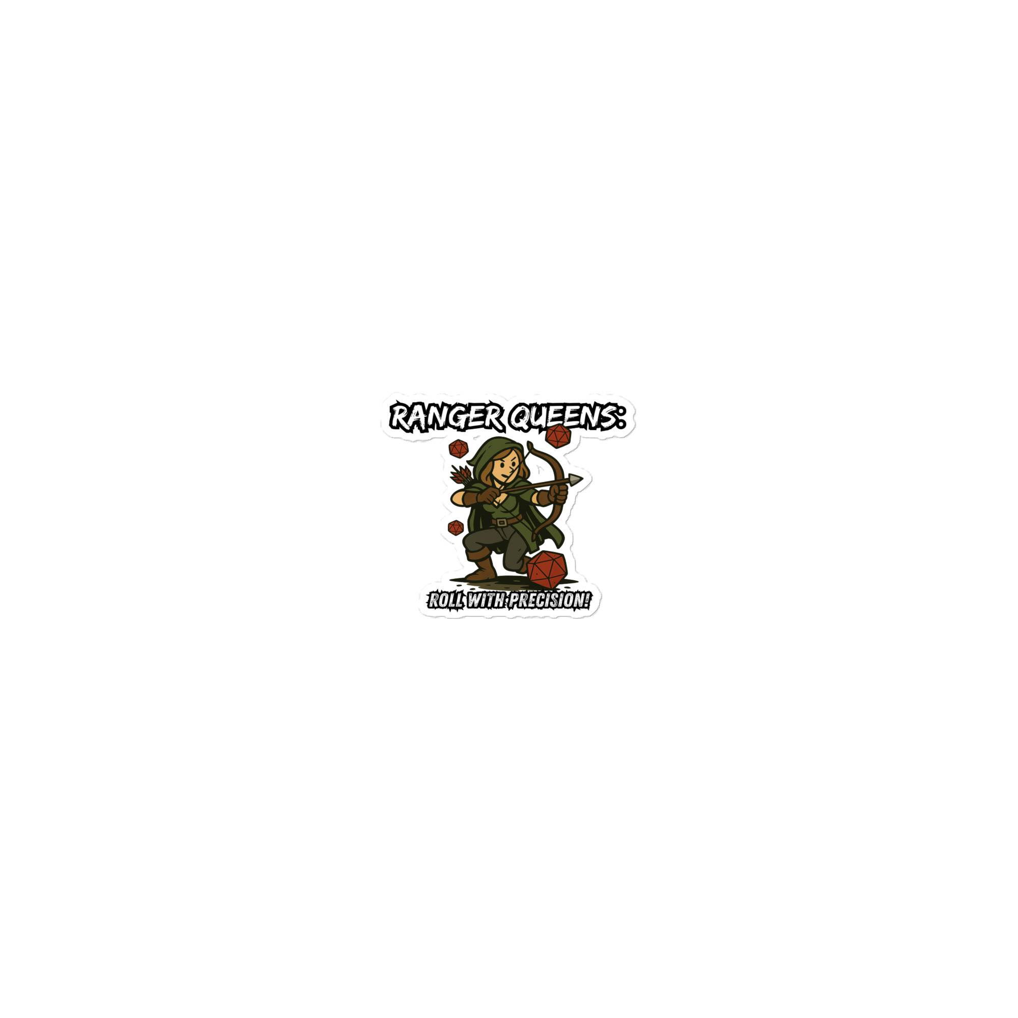 Ranger Queens roll with Attitude - Blasenfreie Aufkleber 3″×3″ | 4″×4″ | 5.5″×5.5″ | 15″×3.75"