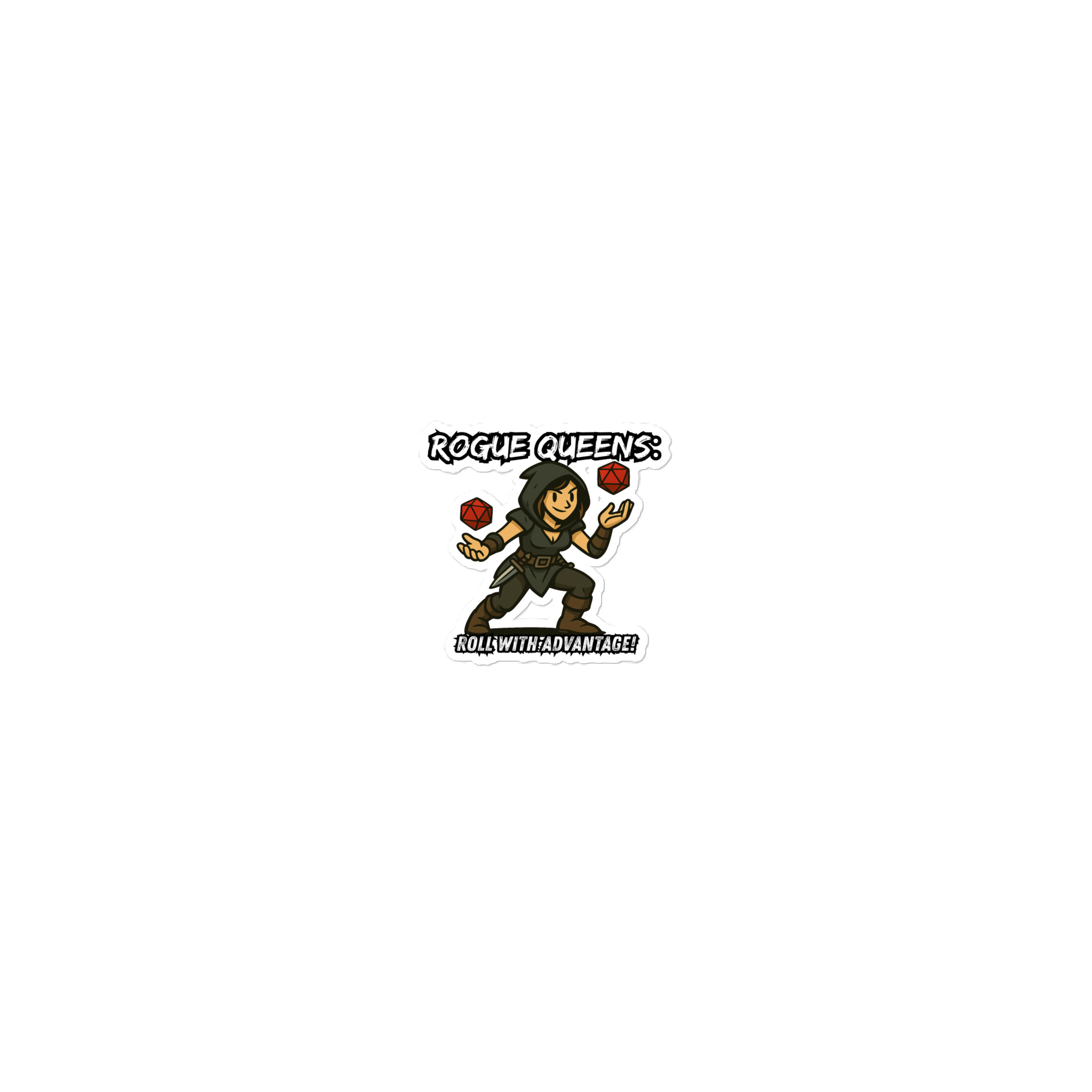 Rogues roll with Attitude - Blasenfreie Aufkleber 3″×3″ | 4″×4″ | 5.5″×5.5″ | 15″×3.75"