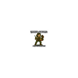 Tinker Queens roll with Attitude - Blasenfreie Aufkleber 3″×3″ | 4″×4″ | 5.5″×5.5″ | 15″×3.75"
