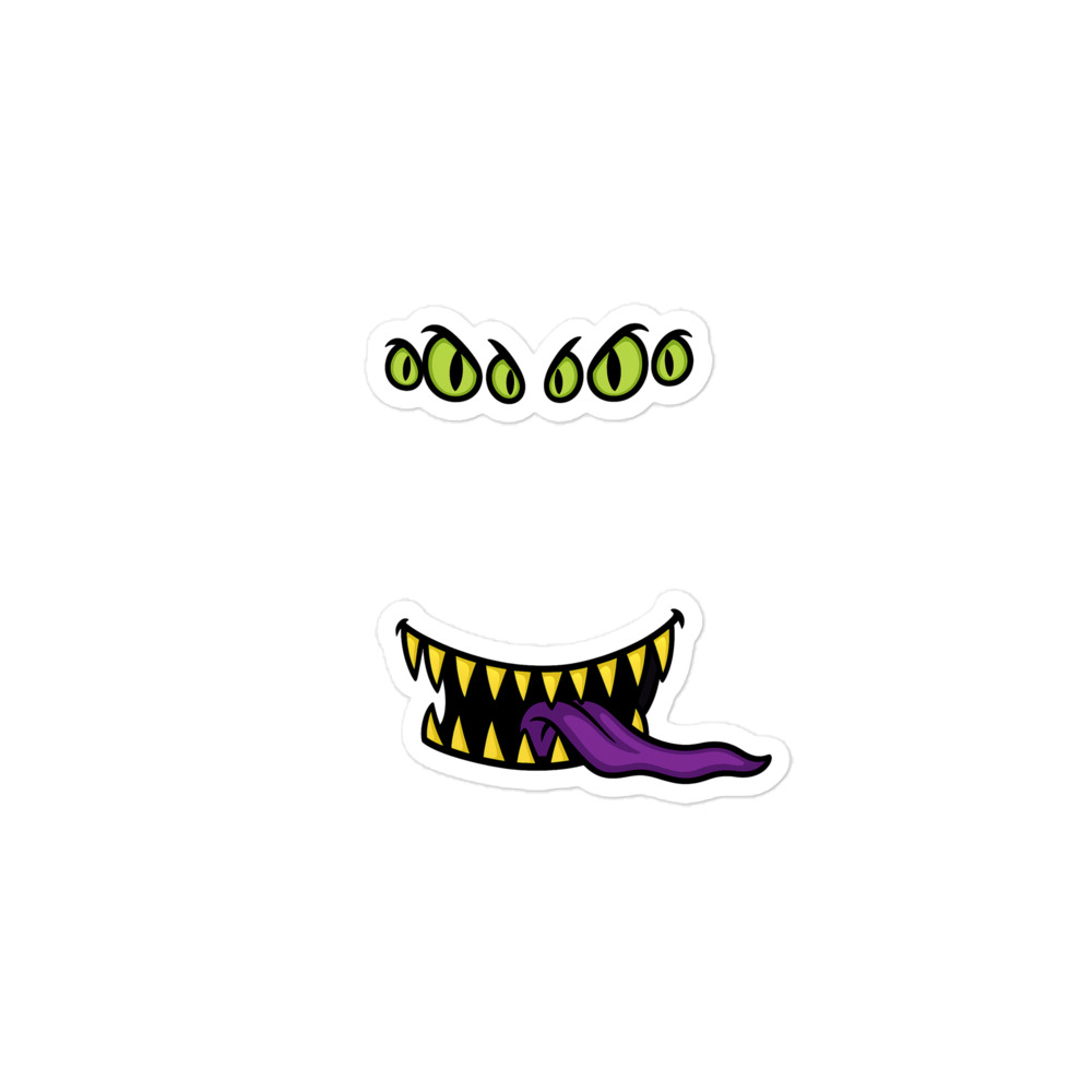 Mimic – Giant Grin Edition - Blasenfreie Aufkleber 3″×3″ | 4″×4″ | 5.5″×5.5″ | 15″×3.75" – Bild 2