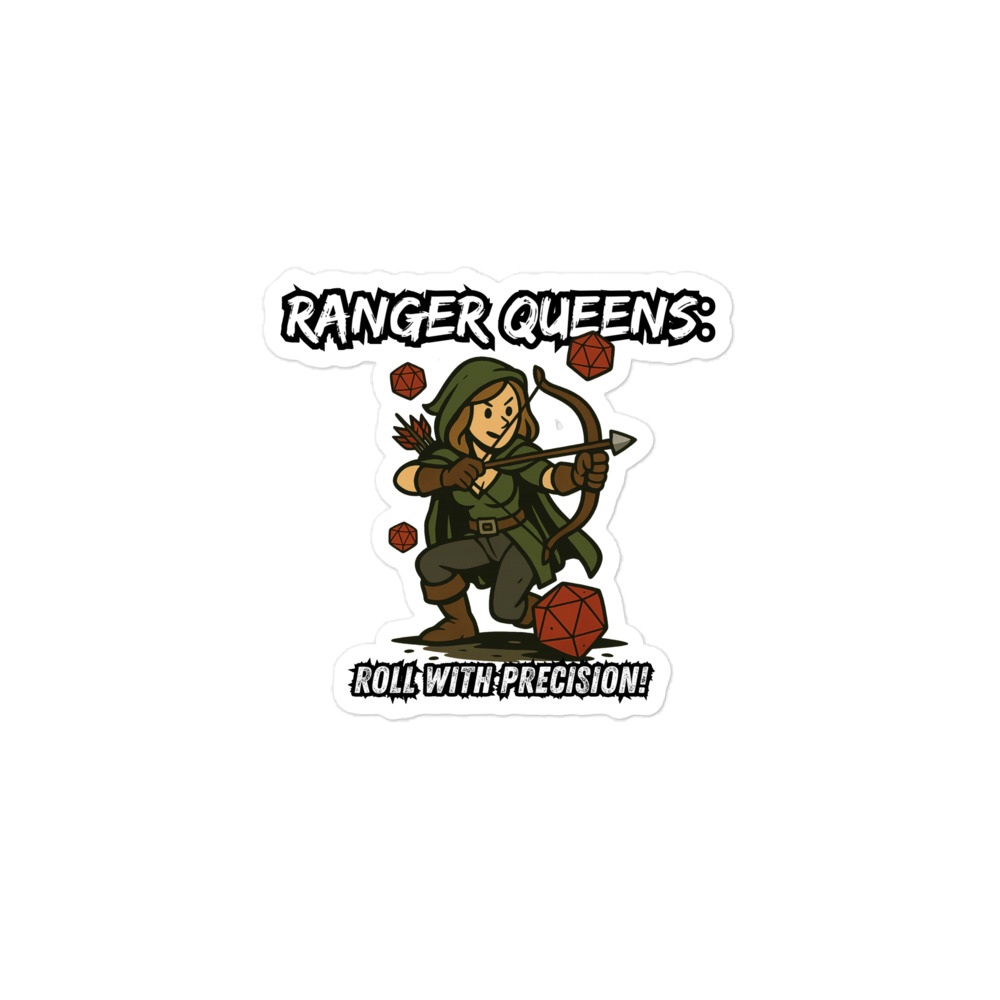 Ranger Queens roll with Attitude - Blasenfreie Aufkleber 3″×3″ | 4″×4″ | 5.5″×5.5″ | 15″×3.75" – Bild 2