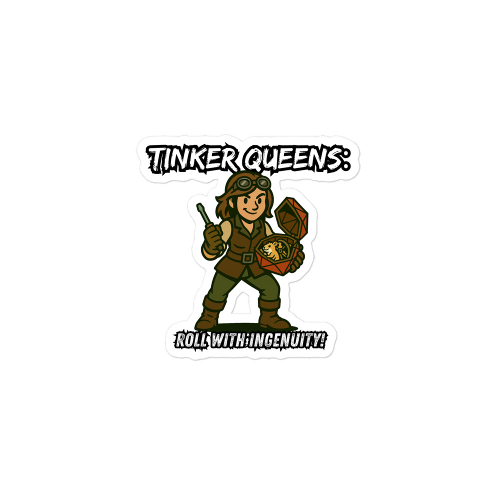 Tinker Queens roll with Attitude - Blasenfreie Aufkleber 3″×3″ | 4″×4″ | 5.5″×5.5″ | 15″×3.75" – Bild 2