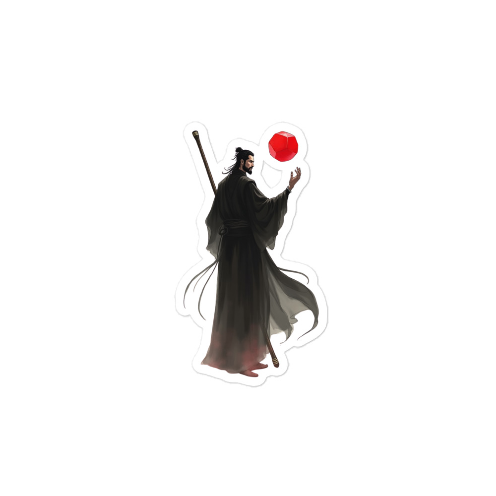 Dice Mage - Blasenfreie Aufkleber 3″×3″ | 4″×4″ | 5.5″×5.5″ | 15″×3.75" – Bild 3