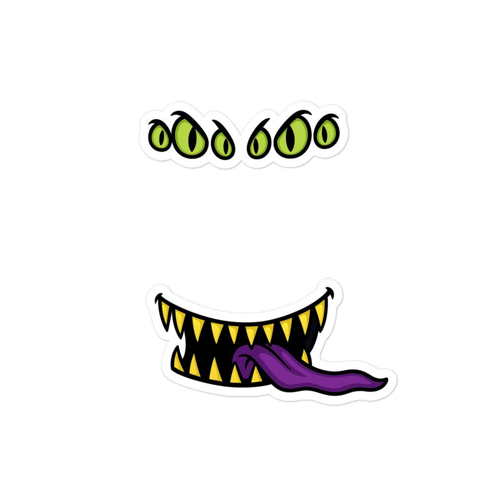 Mimic – Giant Grin Edition - Blasenfreie Aufkleber 3″×3″ | 4″×4″ | 5.5″×5.5″ | 15″×3.75" – Bild 3