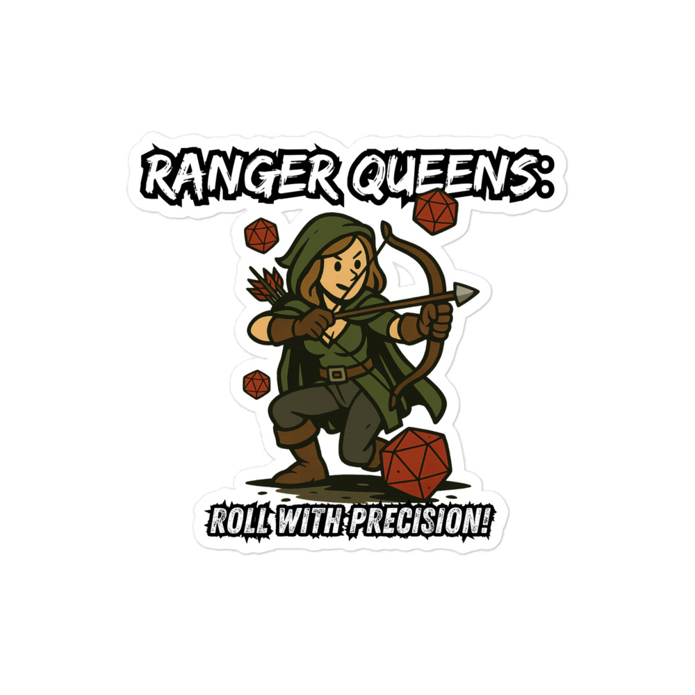 Ranger Queens roll with Attitude - Blasenfreie Aufkleber 3″×3″ | 4″×4″ | 5.5″×5.5″ | 15″×3.75" – Bild 3