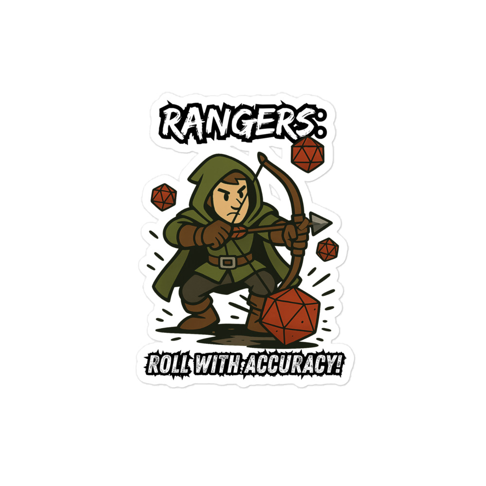 Rangers roll with Attitude - Blasenfreie Aufkleber 3″×3″ | 4″×4″ | 5.5″×5.5″ | 15″×3.75" – Bild 3
