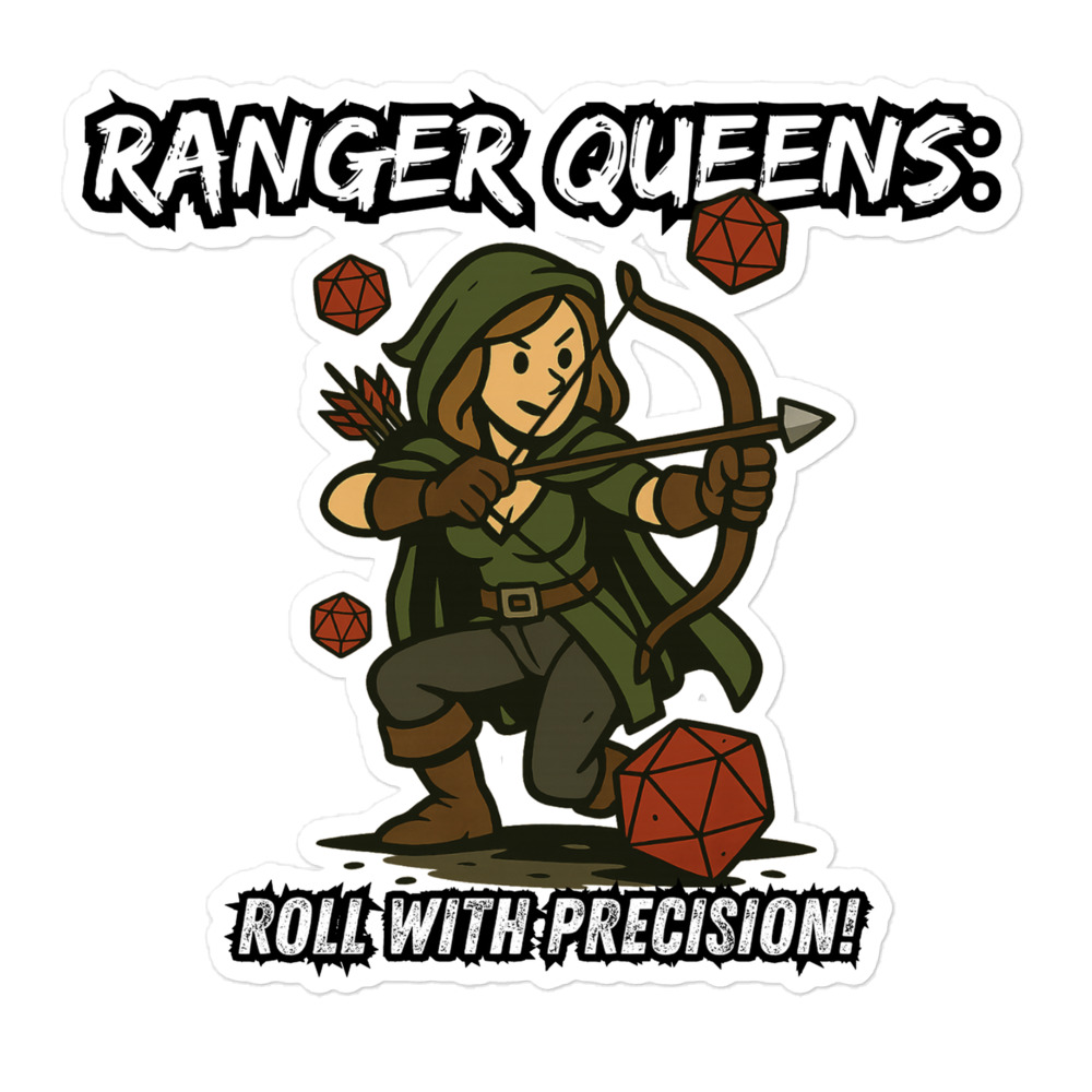 Ranger Queens roll with Attitude - Blasenfreie Aufkleber 3″×3″ | 4″×4″ | 5.5″×5.5″ | 15″×3.75" – Bild 4