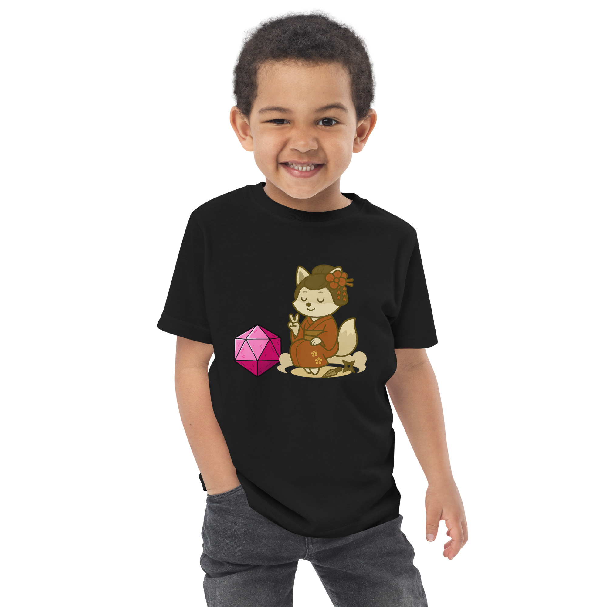 Dicefox Konoishi - Jersey-DTG-T-Shirt für Kleinkinder – Bild 4
