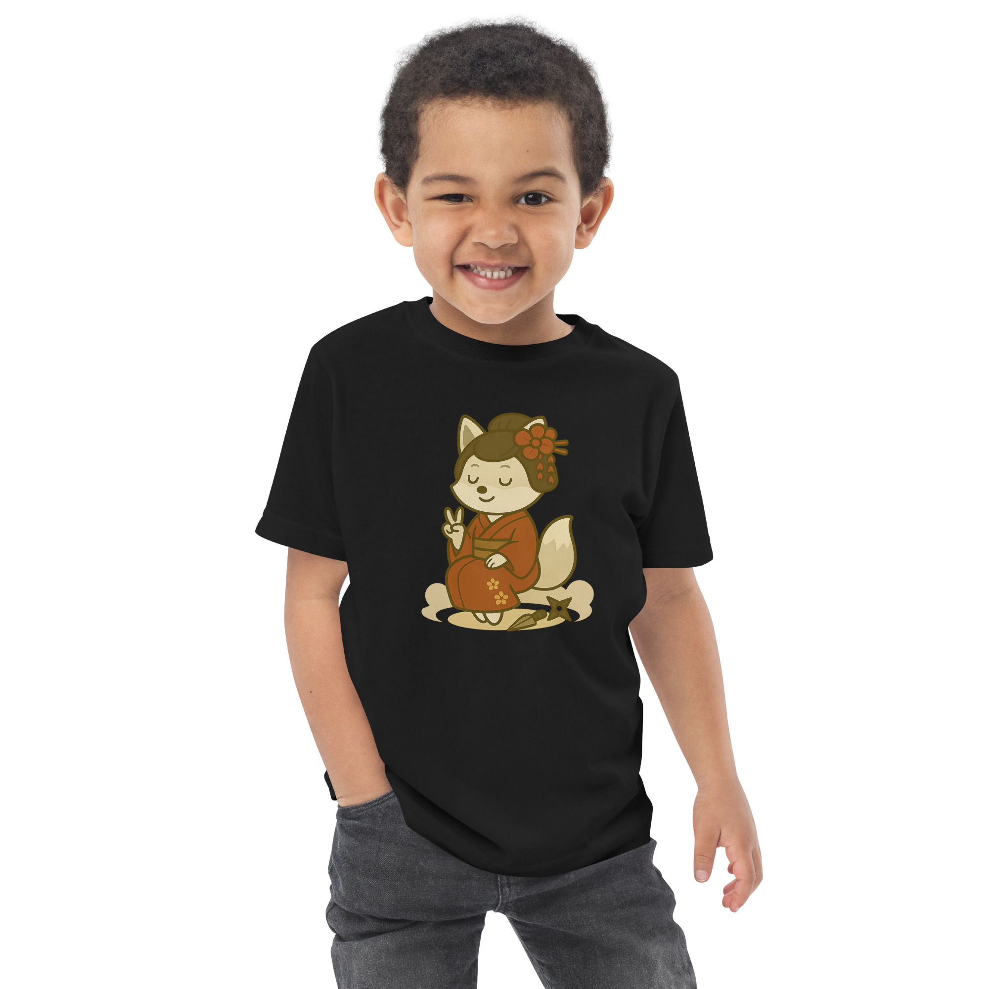 Fox Kunoishi - Jersey-DTG-T-Shirt für Kleinkinder – Bild 4