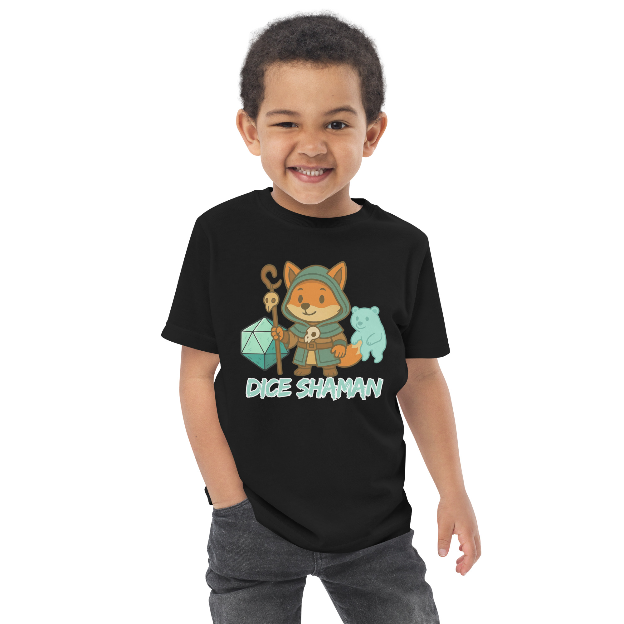 Dice Shaman - Jersey-DTG-T-Shirt für Kleinkinder – Bild 4