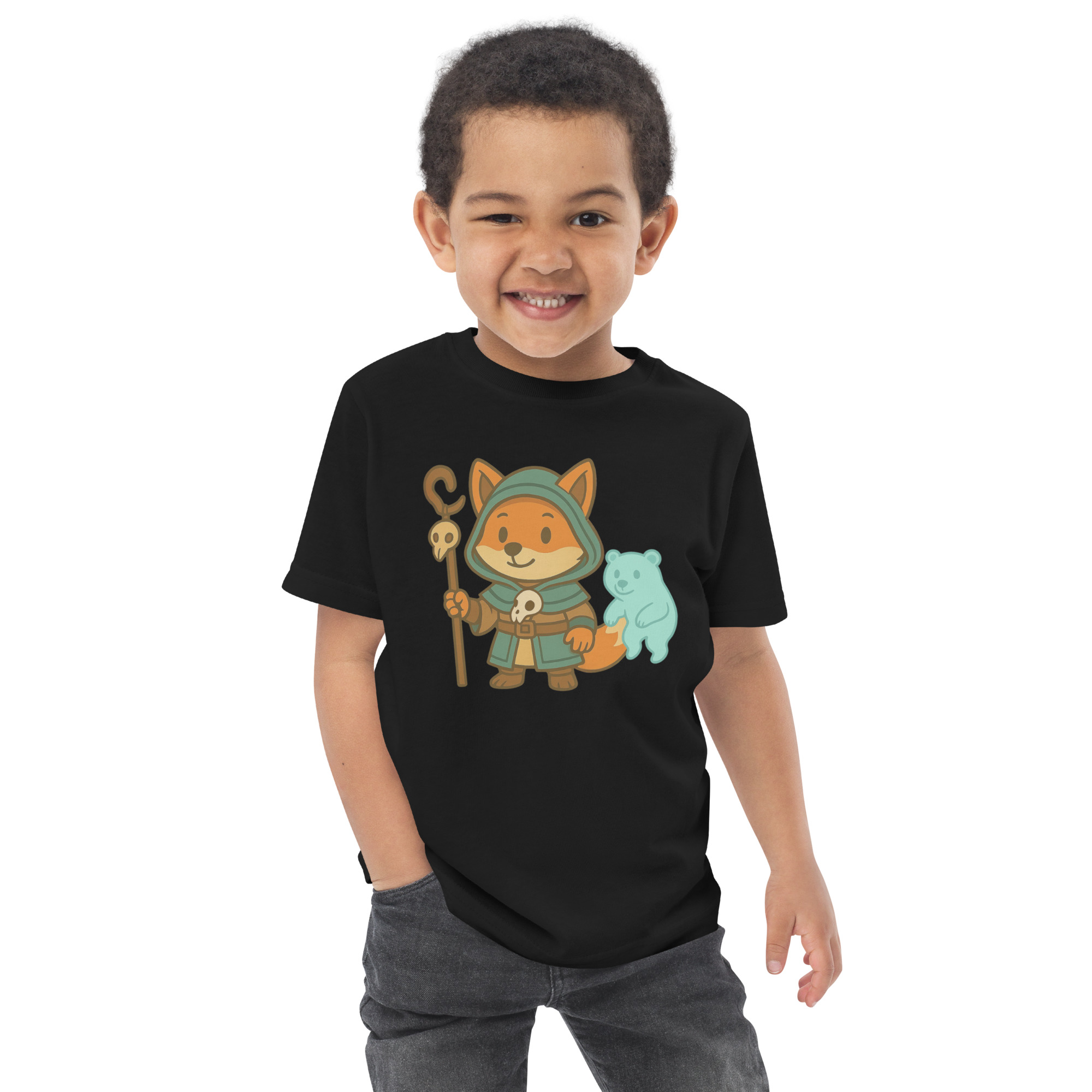 Fox Shaman - Jersey-DTG-T-Shirt für Kleinkinder – Bild 4