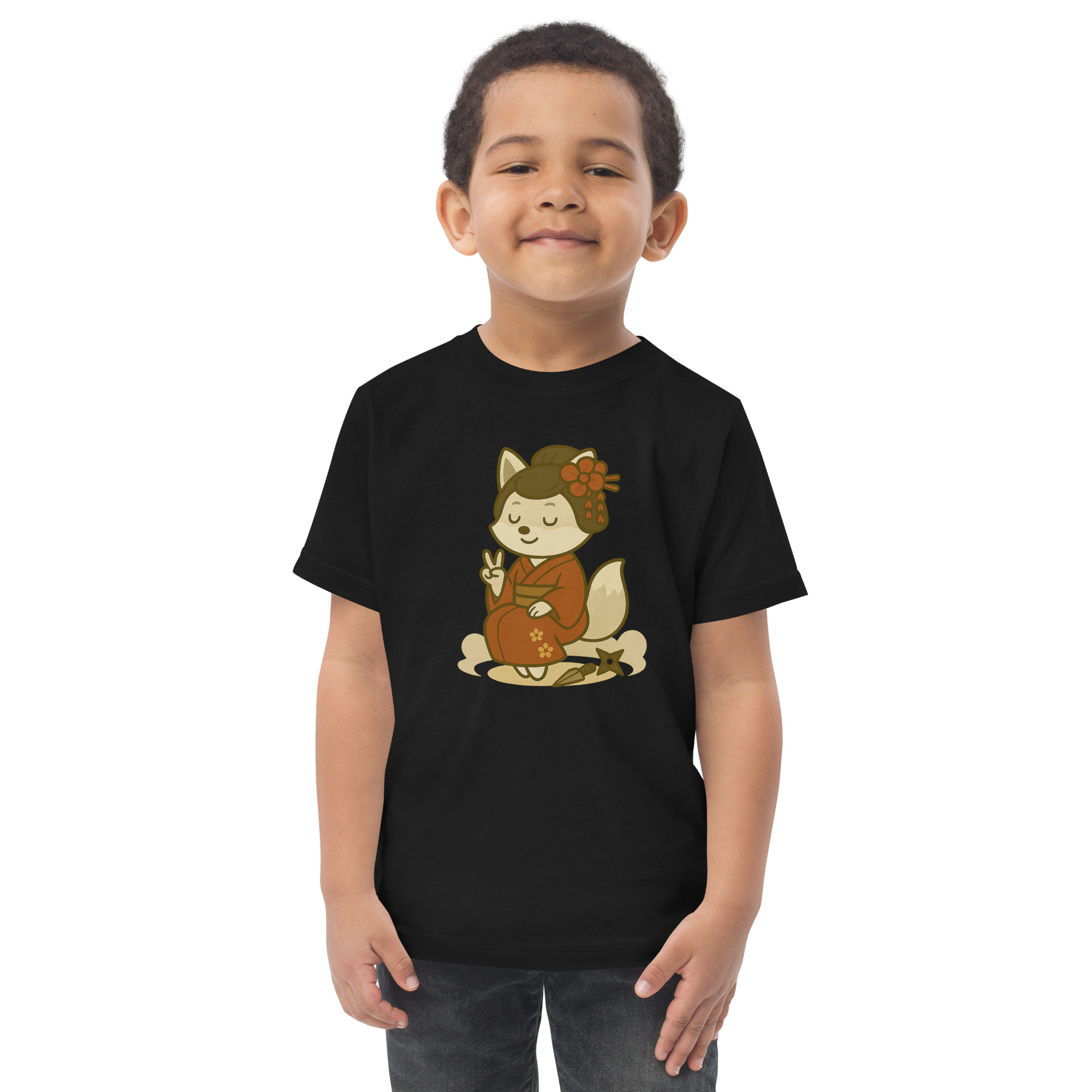 Fox Kunoishi - Jersey-DTG-T-Shirt für Kleinkinder