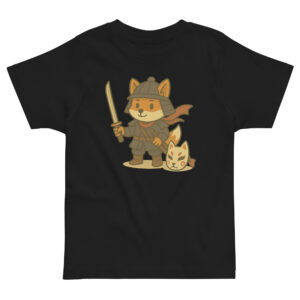 Fox Samurai - Jersey-DTG-T-Shirt für Kleinkinder