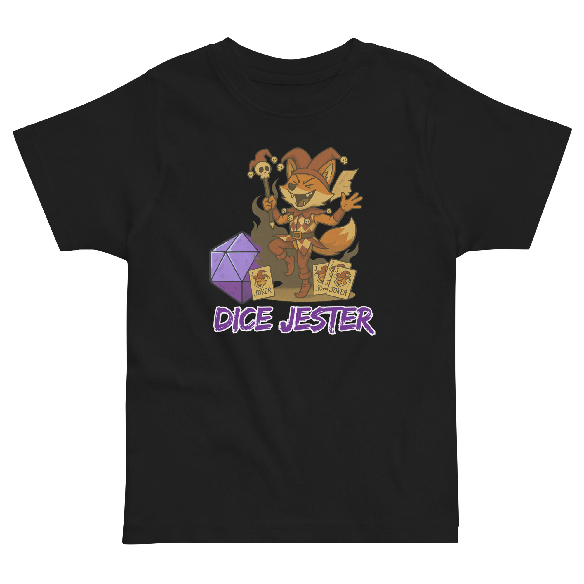 Dice Jester - Jersey-DTG-T-Shirt für Kleinkinder
