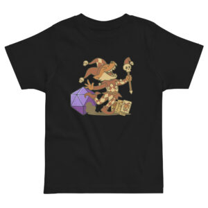 Dicefox Trickser - Jersey-DTG-T-Shirt für Kleinkinder