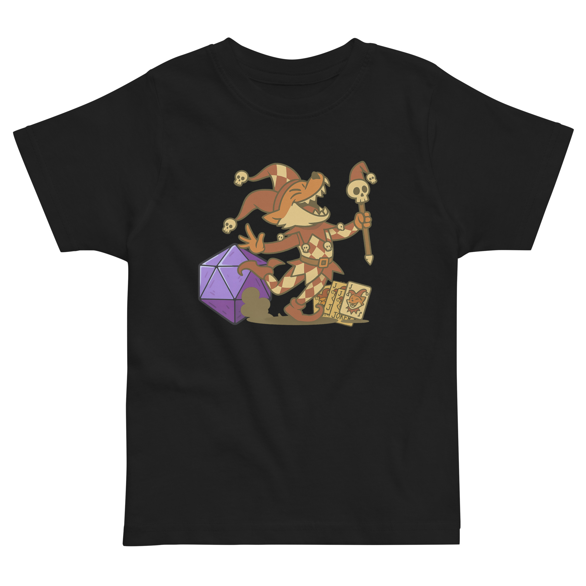 Dicefox Trickser - Jersey-DTG-T-Shirt für Kleinkinder
