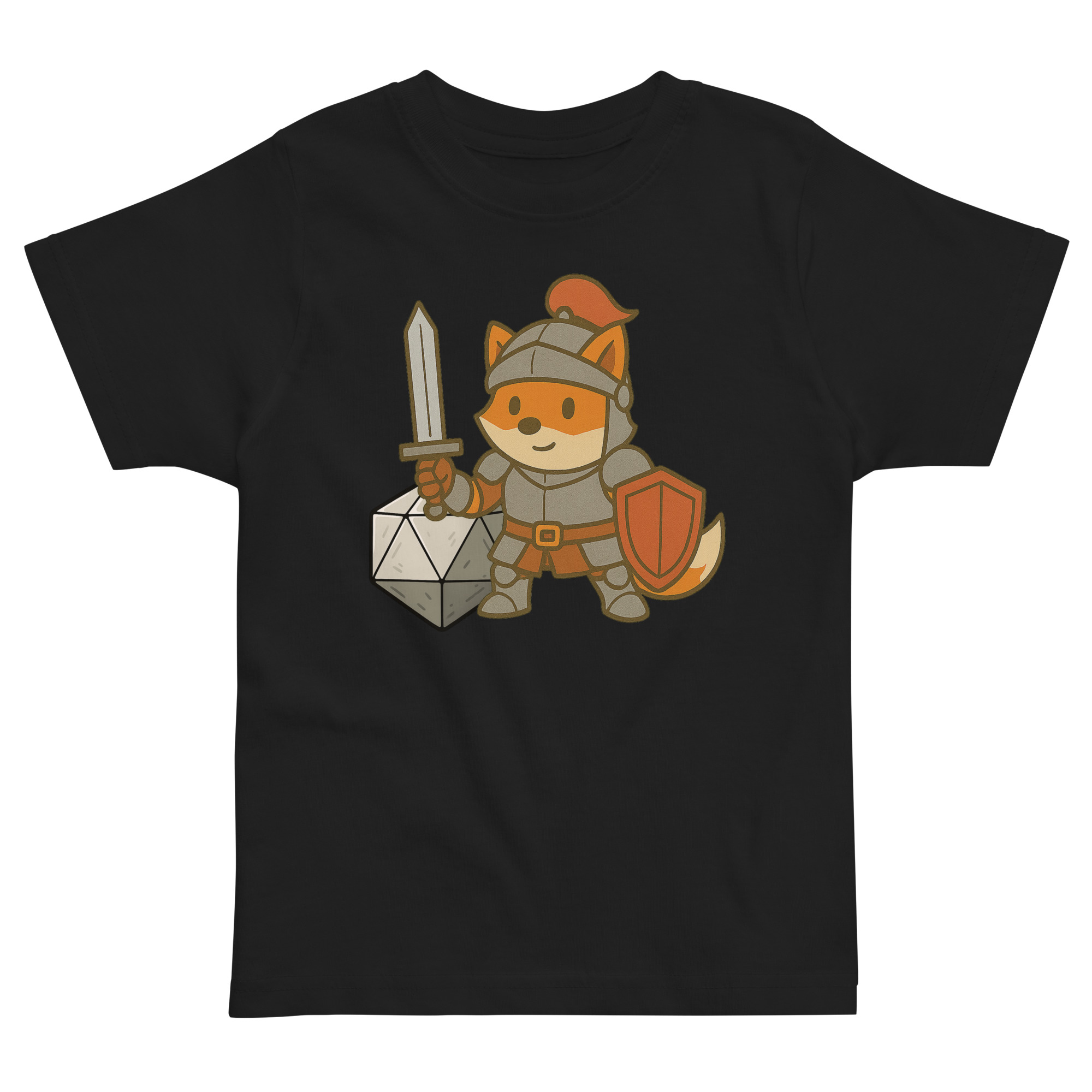 Dicefox Knight - Jersey-DTG-T-Shirt für Kleinkinder