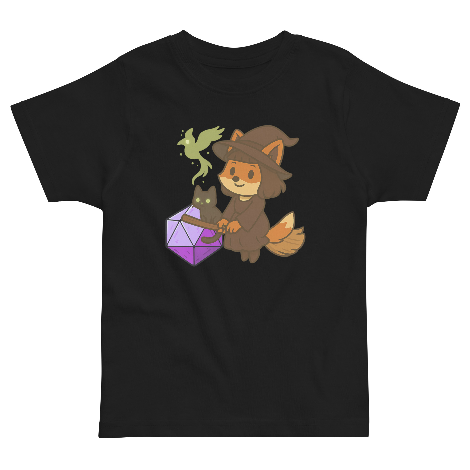 Dicefox Witch - Jersey-DTG-T-Shirt für Kleinkinder