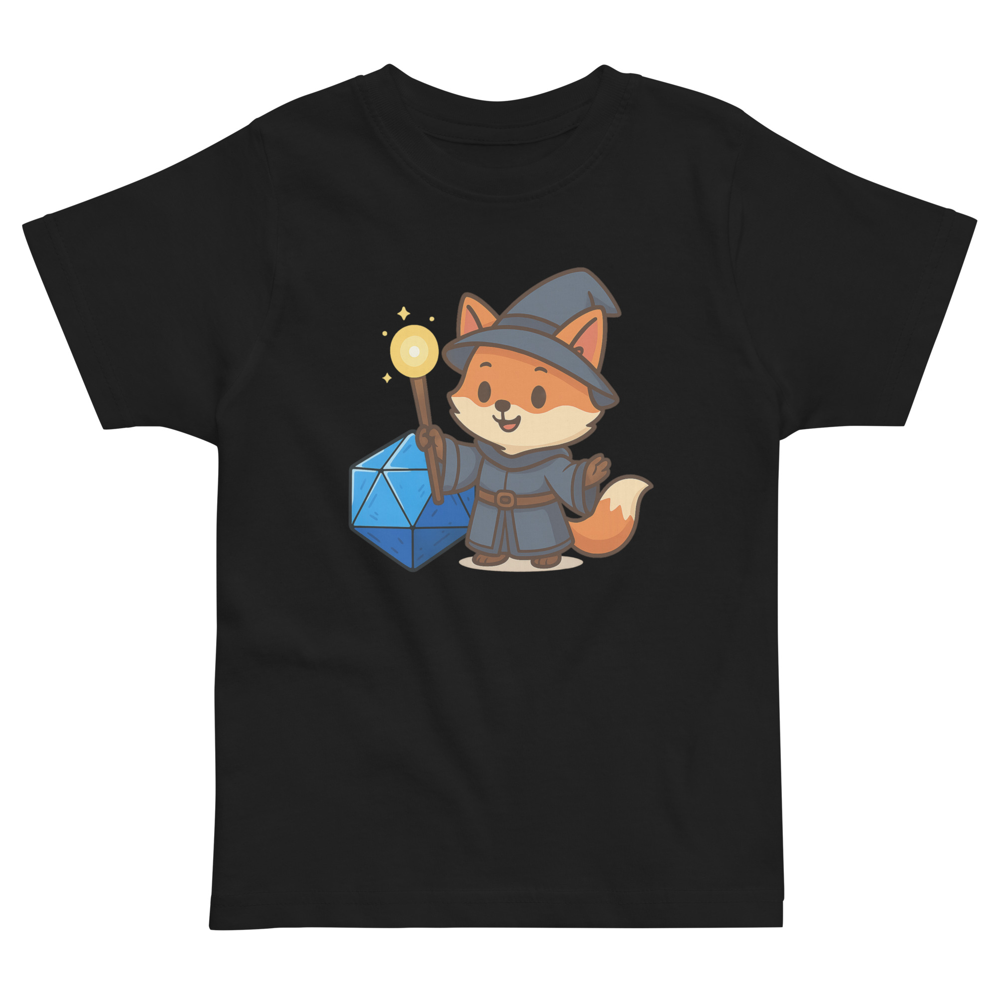 Dicefox Wizard - Jersey-DTG-T-Shirt für Kleinkinder