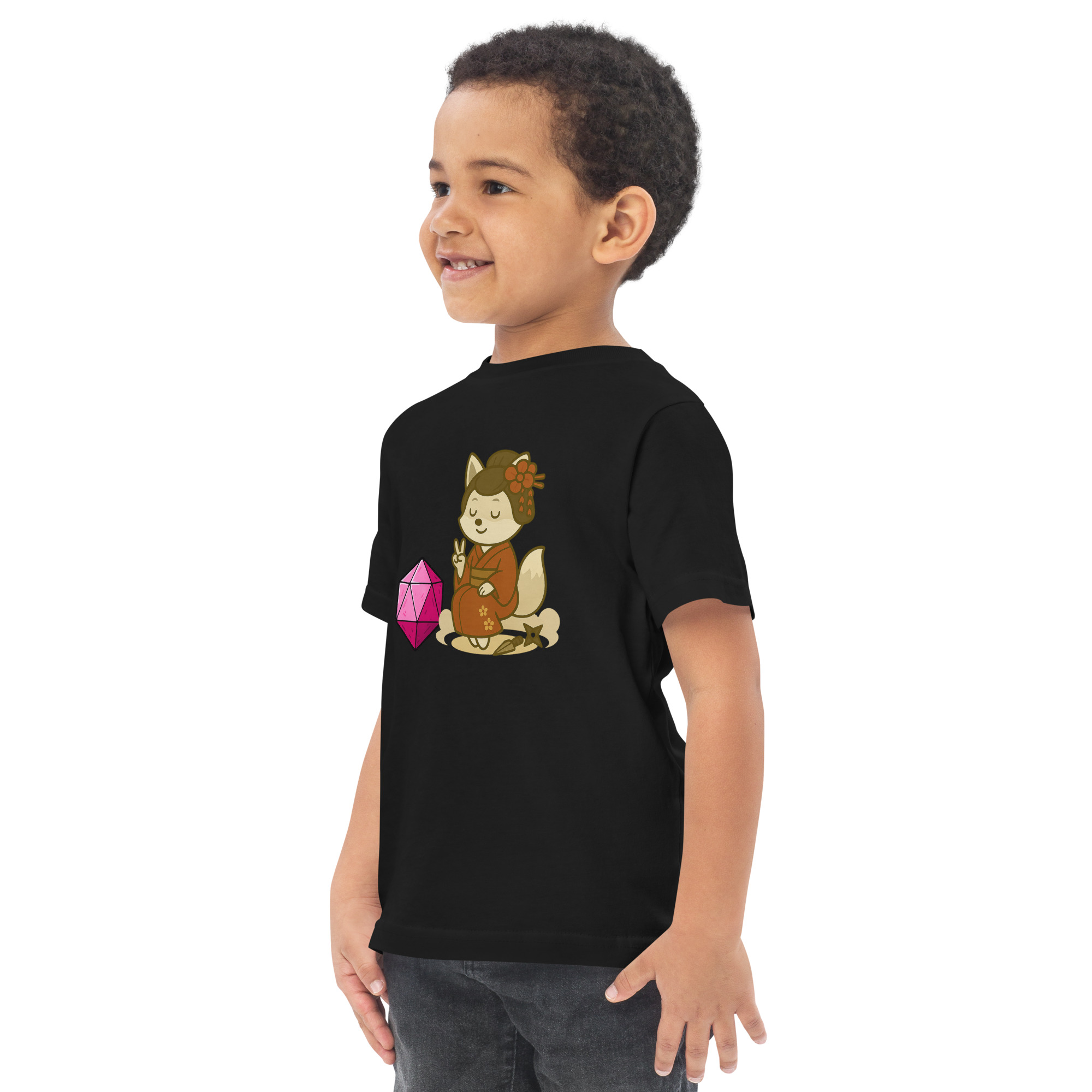 Dicefox Konoishi - Jersey-DTG-T-Shirt für Kleinkinder – Bild 3