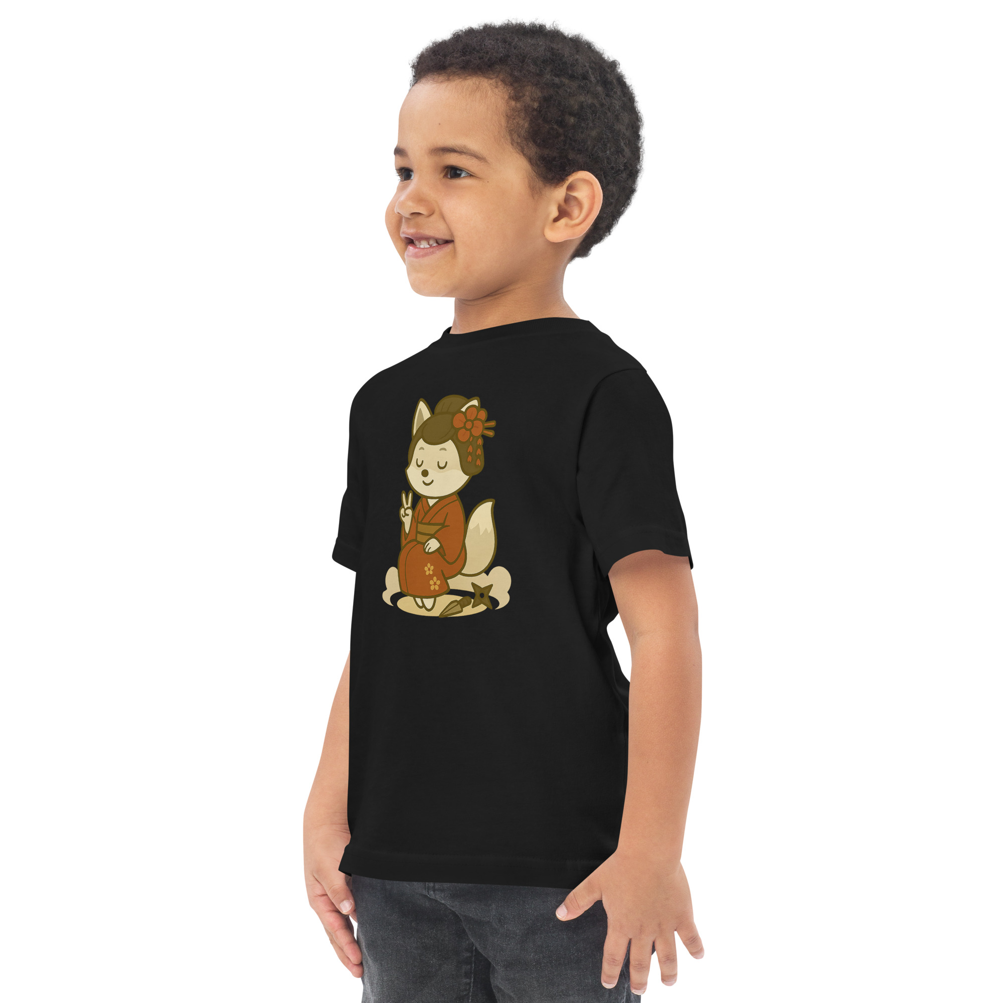 Fox Kunoishi - Jersey-DTG-T-Shirt für Kleinkinder – Bild 3