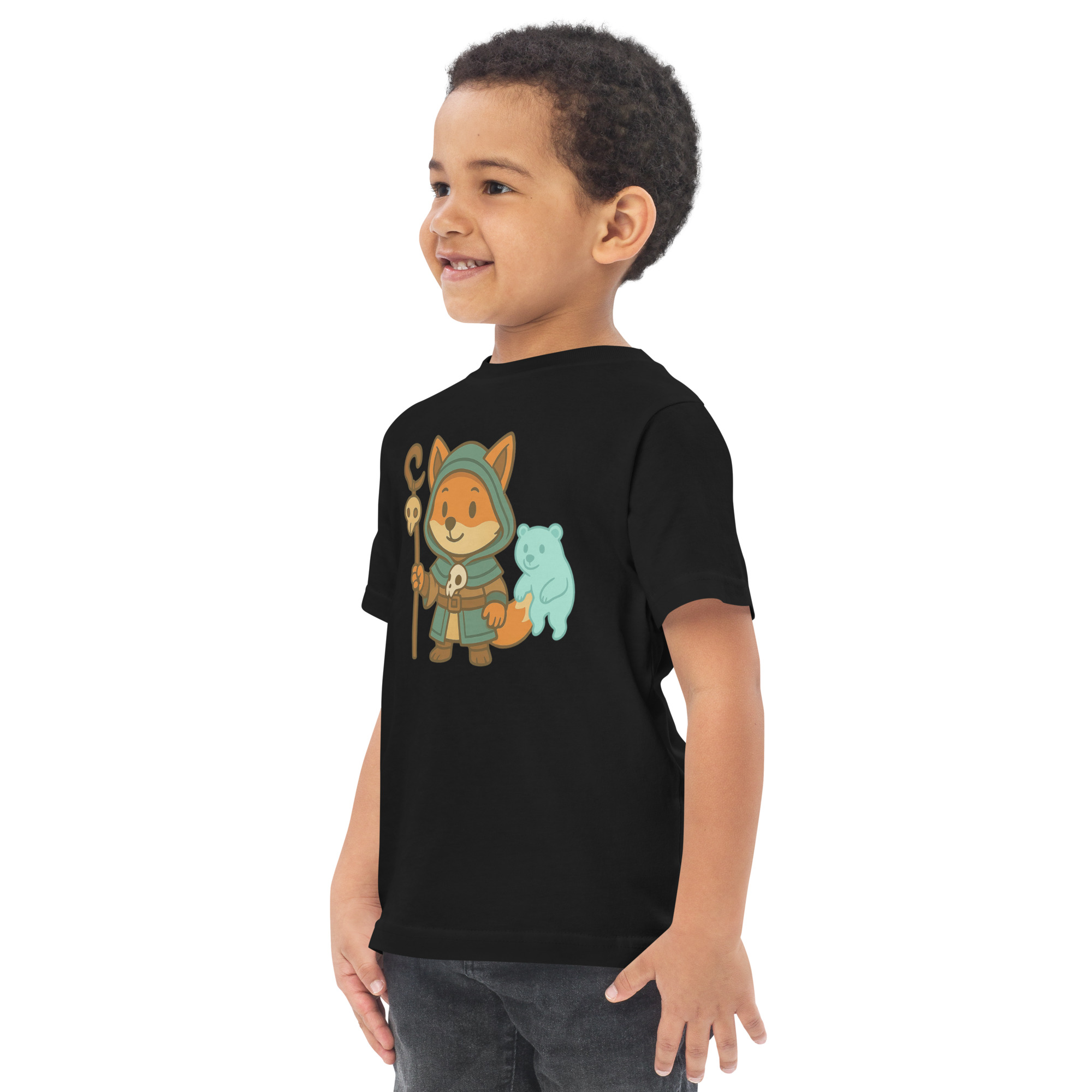 Fox Shaman - Jersey-DTG-T-Shirt für Kleinkinder – Bild 3