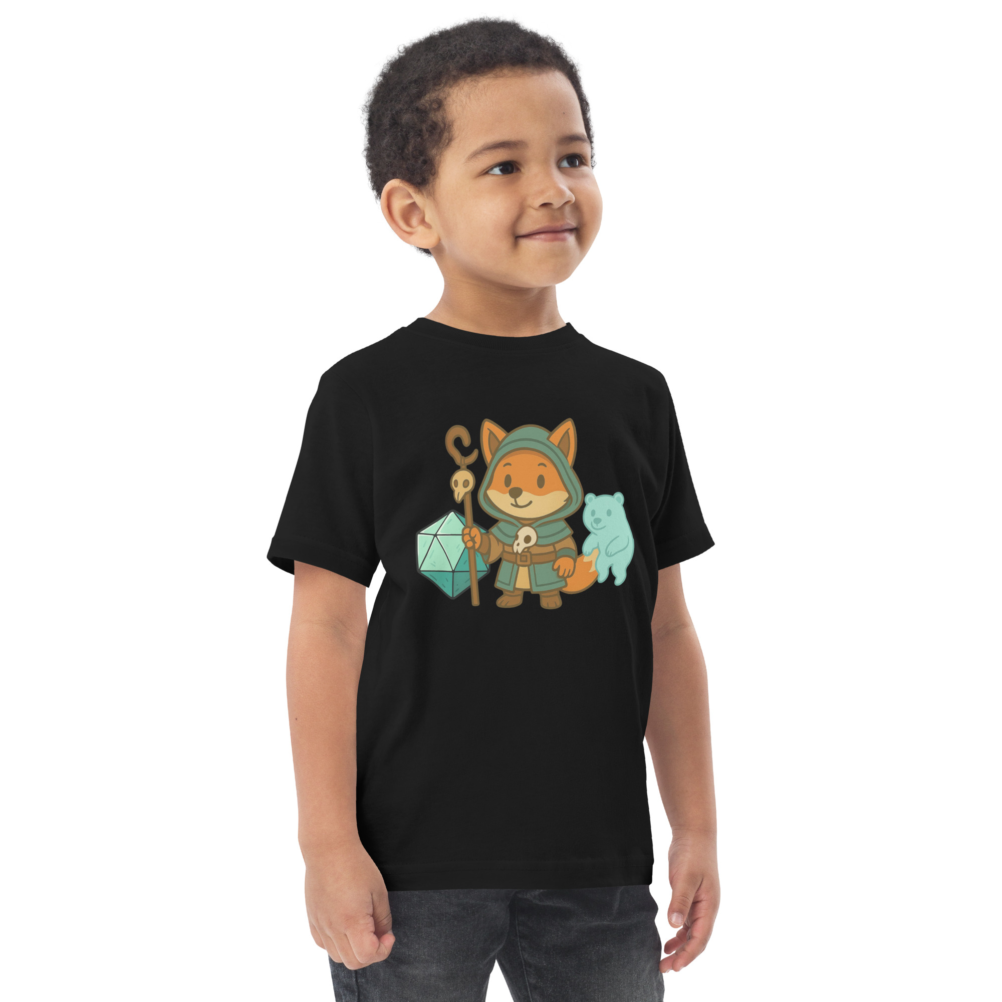 Dicefox Shaman - Jersey-DTG-T-Shirt für Kleinkinder – Bild 2