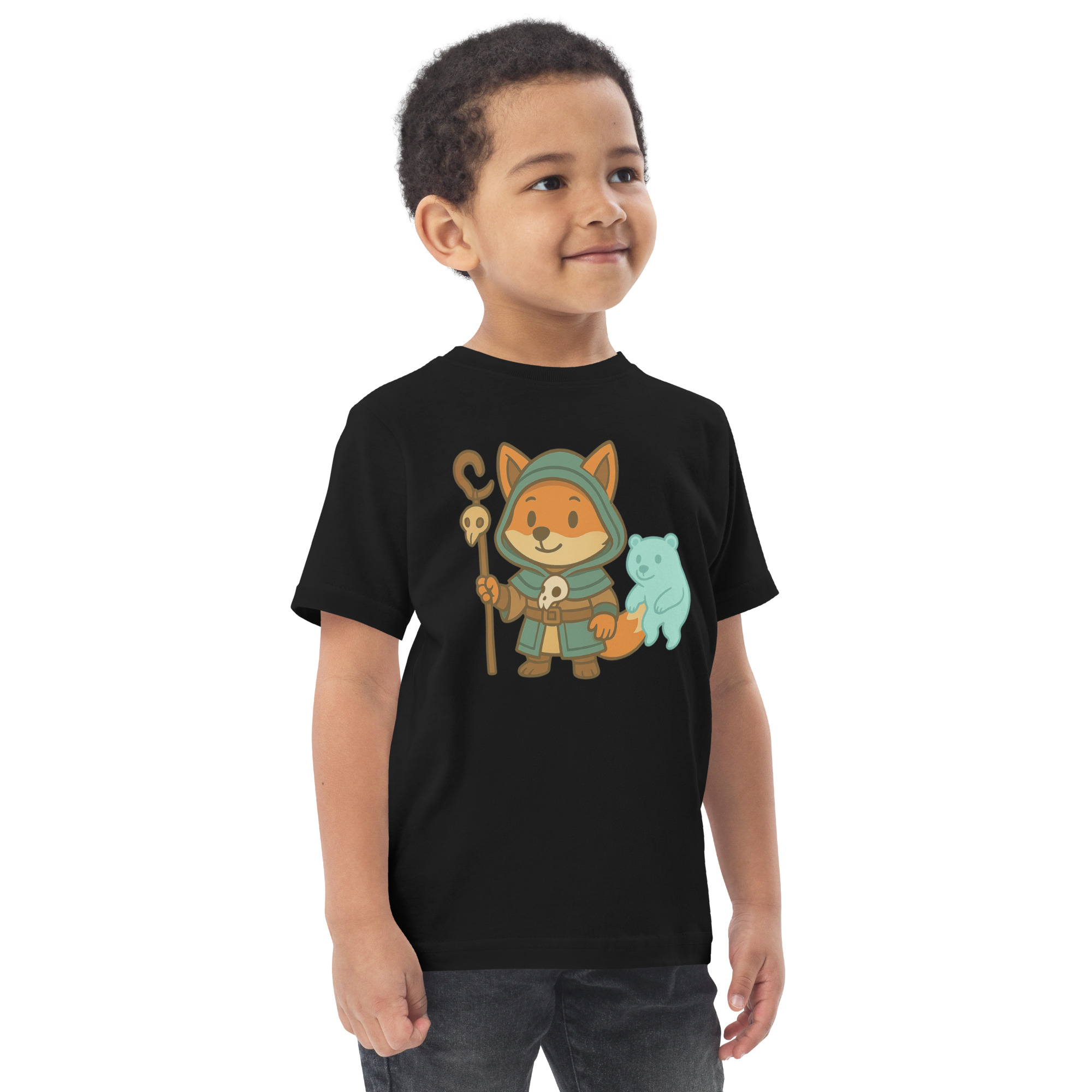 Fox Shaman - Jersey-DTG-T-Shirt für Kleinkinder – Bild 2