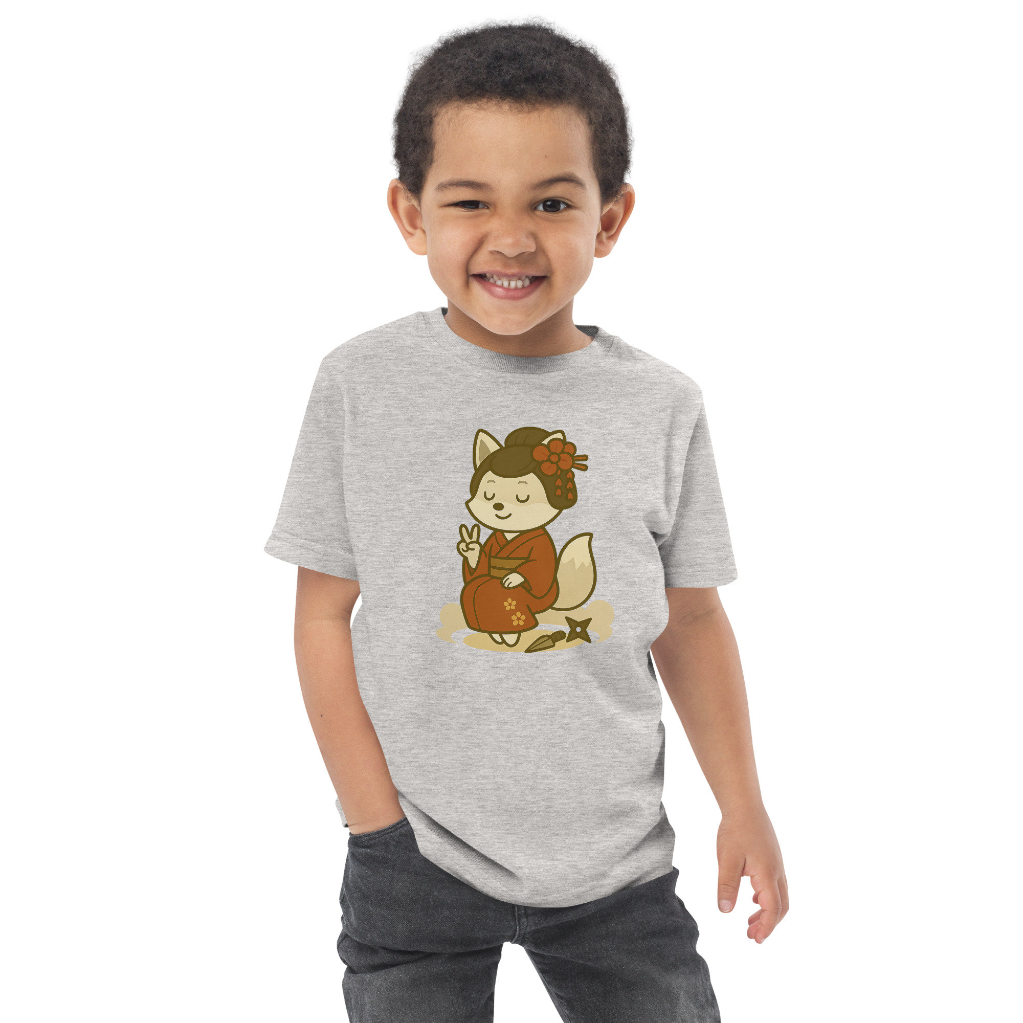 Fox Kunoishi - Jersey-DTG-T-Shirt für Kleinkinder – Bild 16