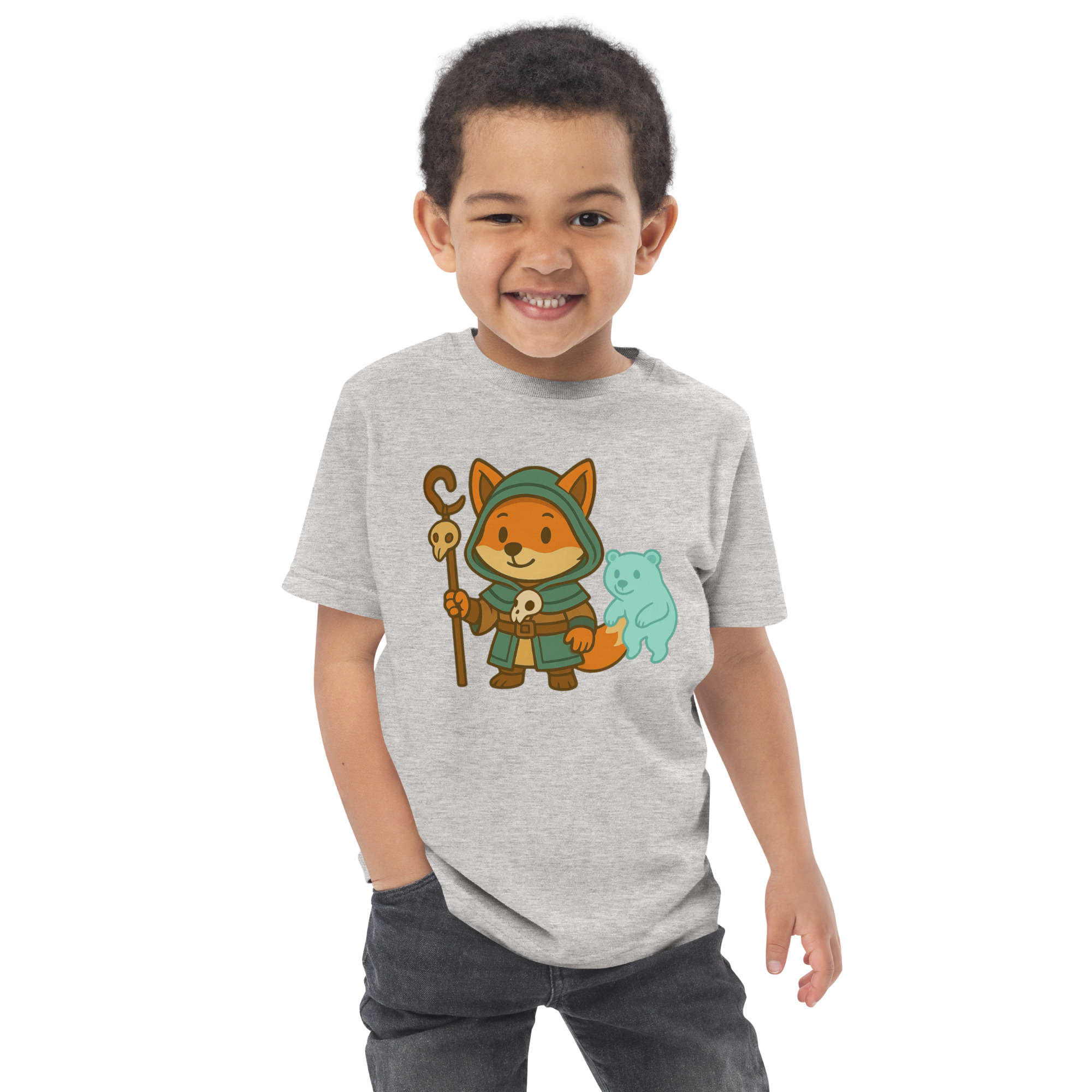 Fox Shaman - Jersey-DTG-T-Shirt für Kleinkinder – Bild 16