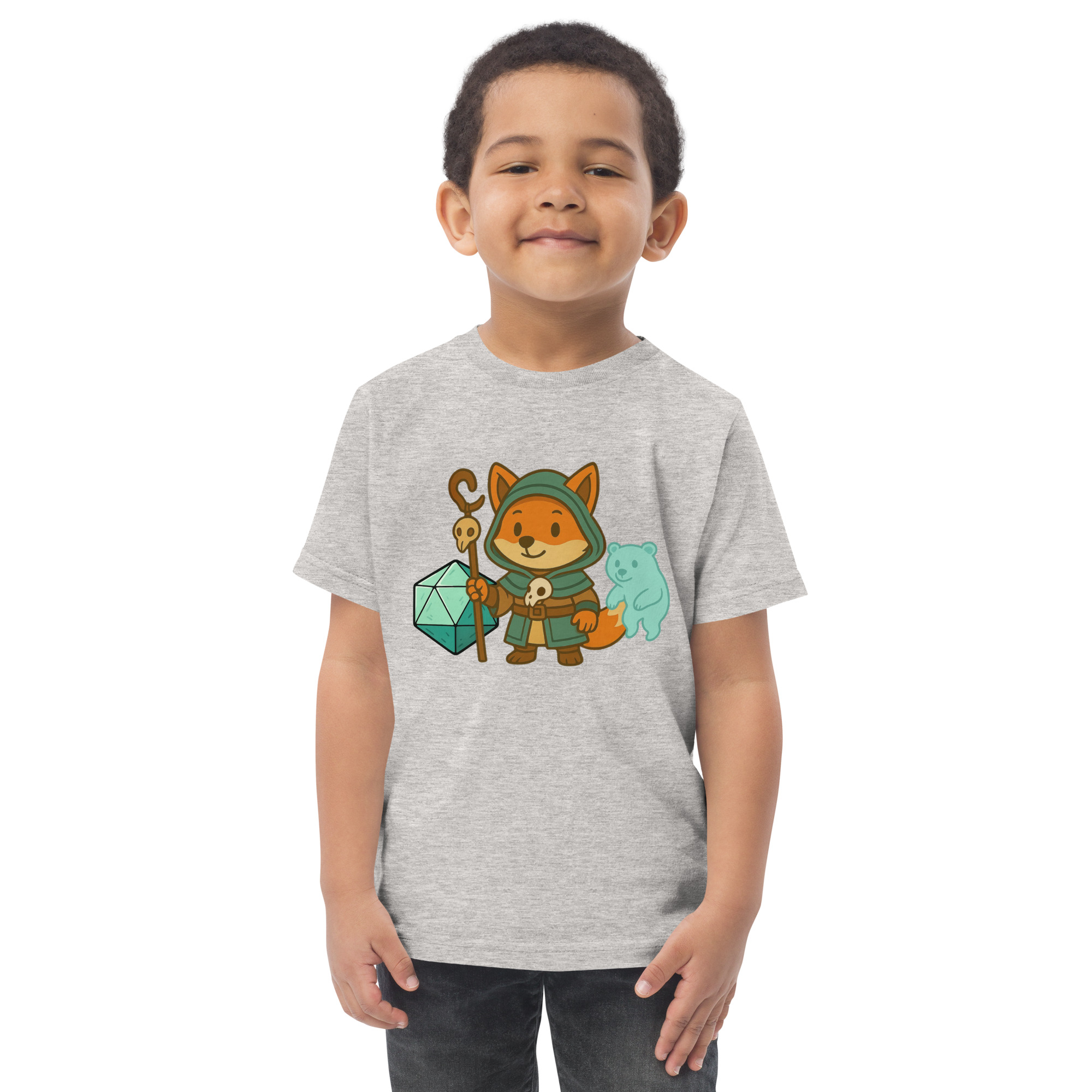 Dicefox Shaman - Jersey-DTG-T-Shirt für Kleinkinder – Bild 13