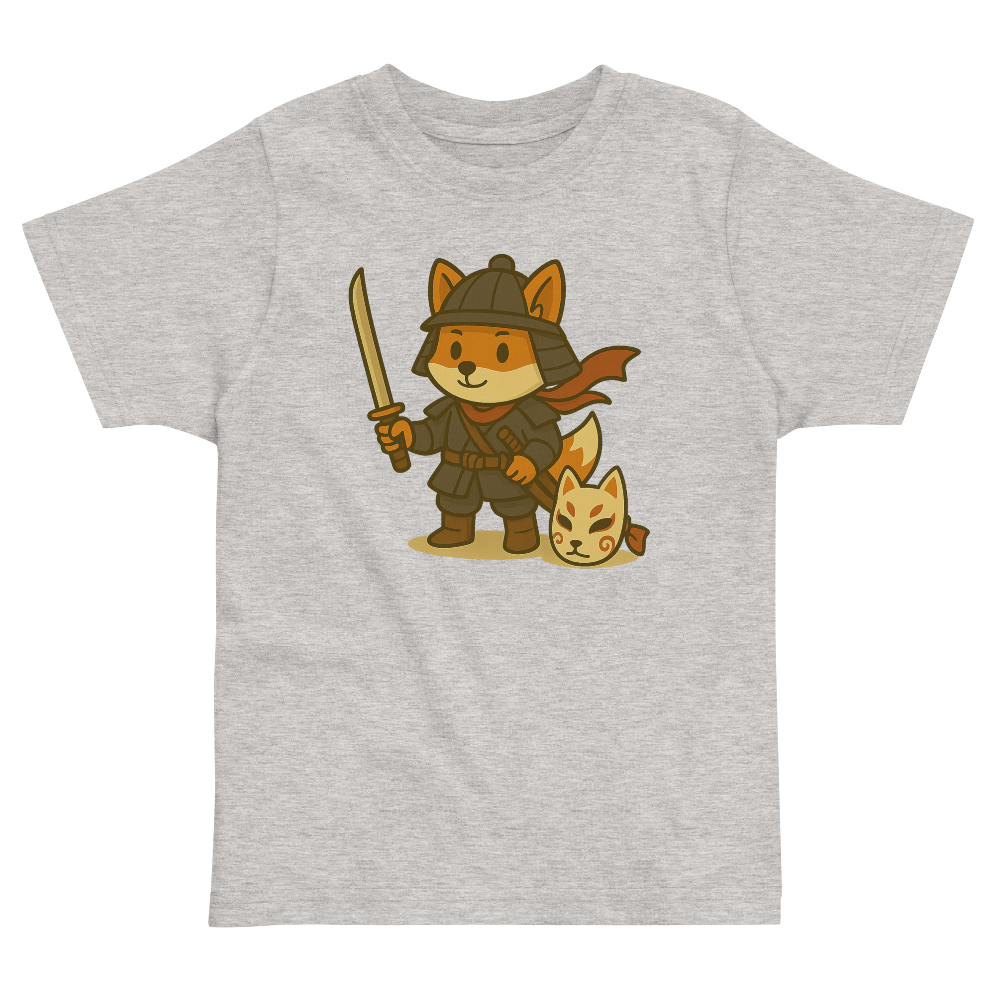 Fox Samurai - Jersey-DTG-T-Shirt für Kleinkinder – Bild 4