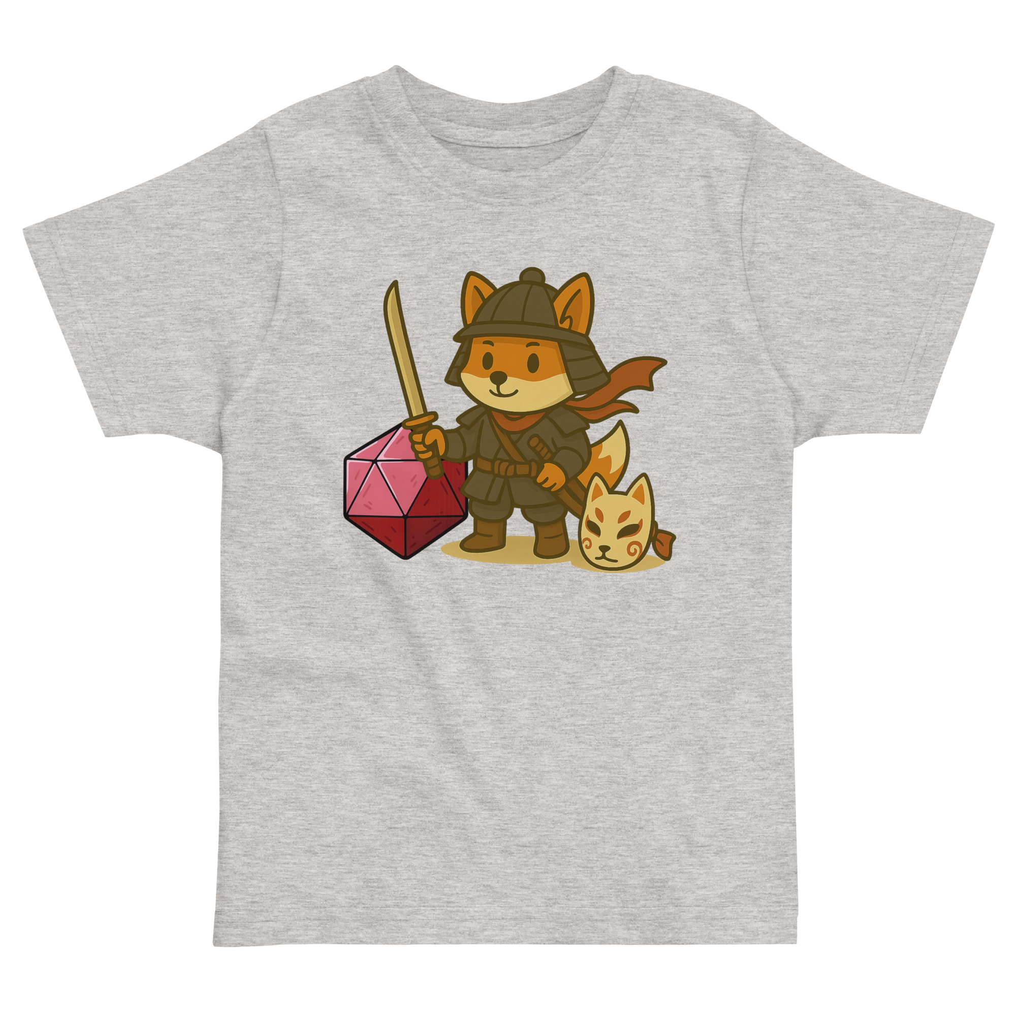 Dicefox Samurai - Jersey-DTG-T-Shirt für Kleinkinder – Bild 4