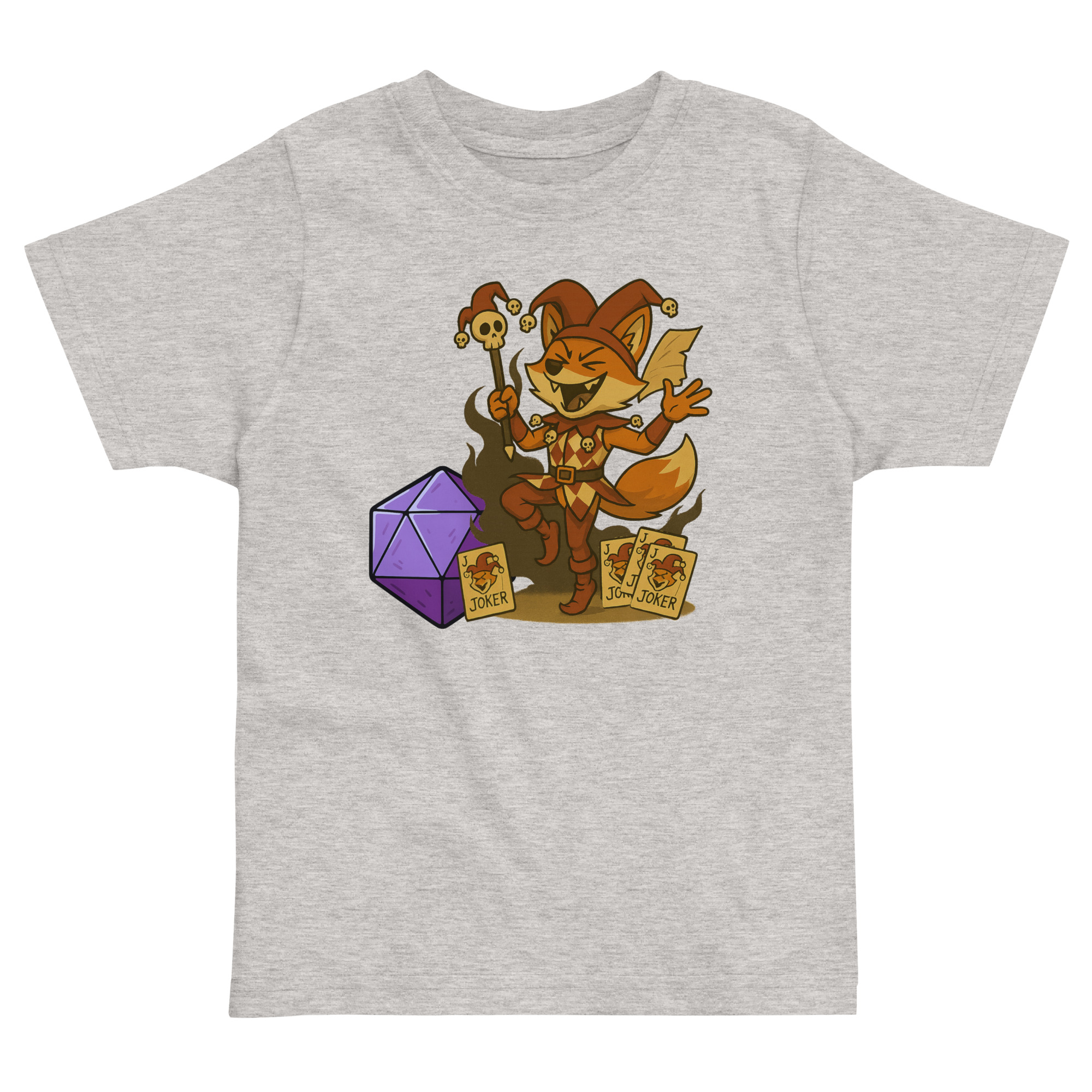 Dicefox Jester - Jersey-DTG-T-Shirt für Kleinkinder – Bild 4