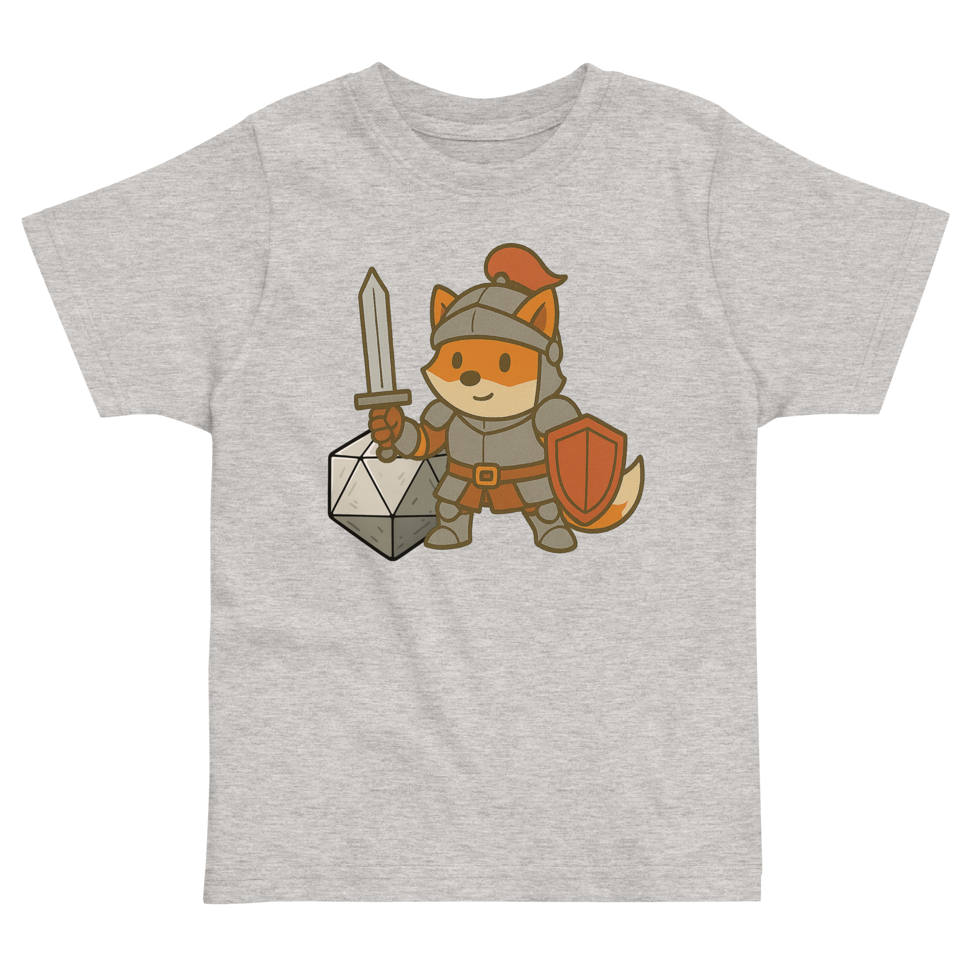 Dicefox Knight - Jersey-DTG-T-Shirt für Kleinkinder – Bild 4
