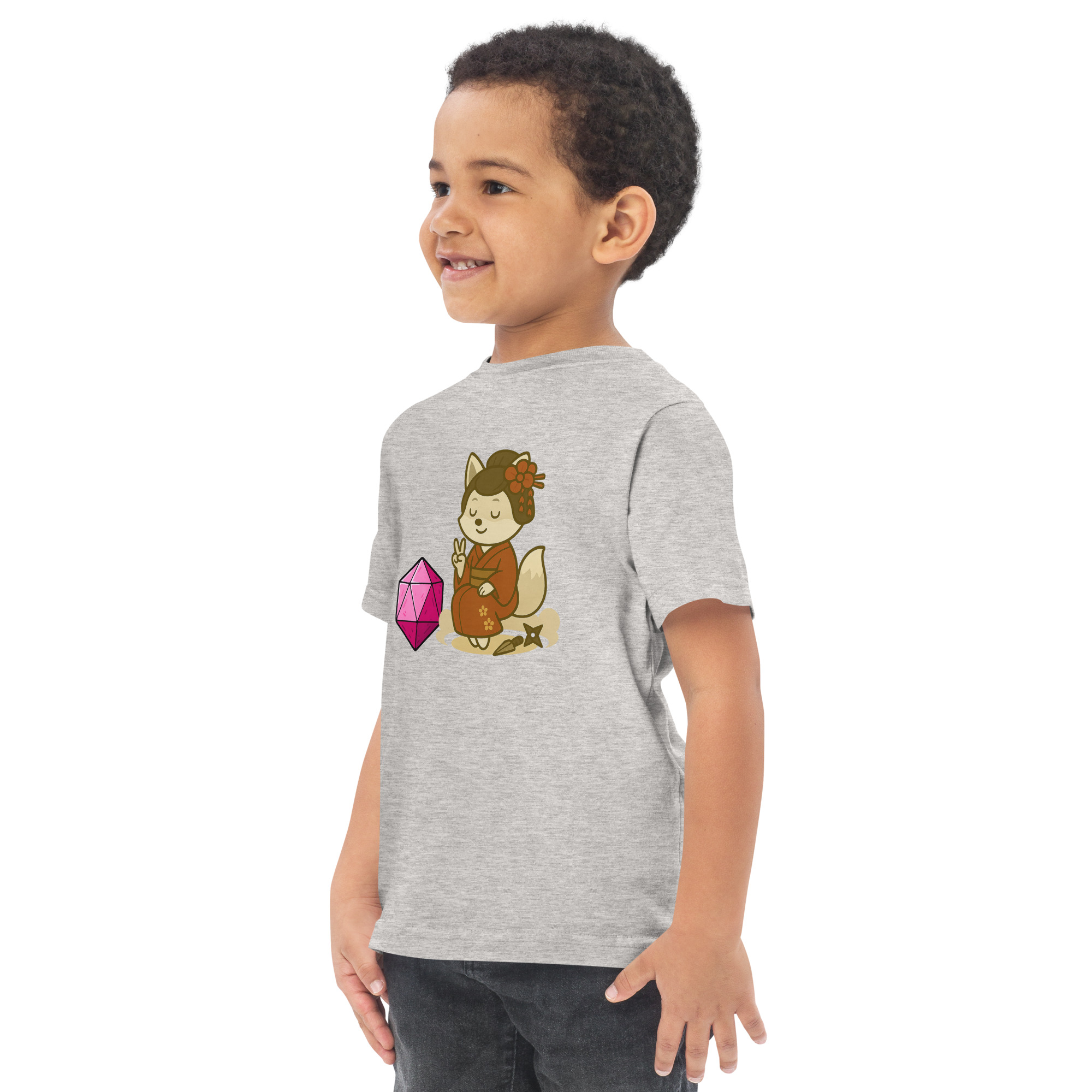 Dicefox Konoishi - Jersey-DTG-T-Shirt für Kleinkinder – Bild 15