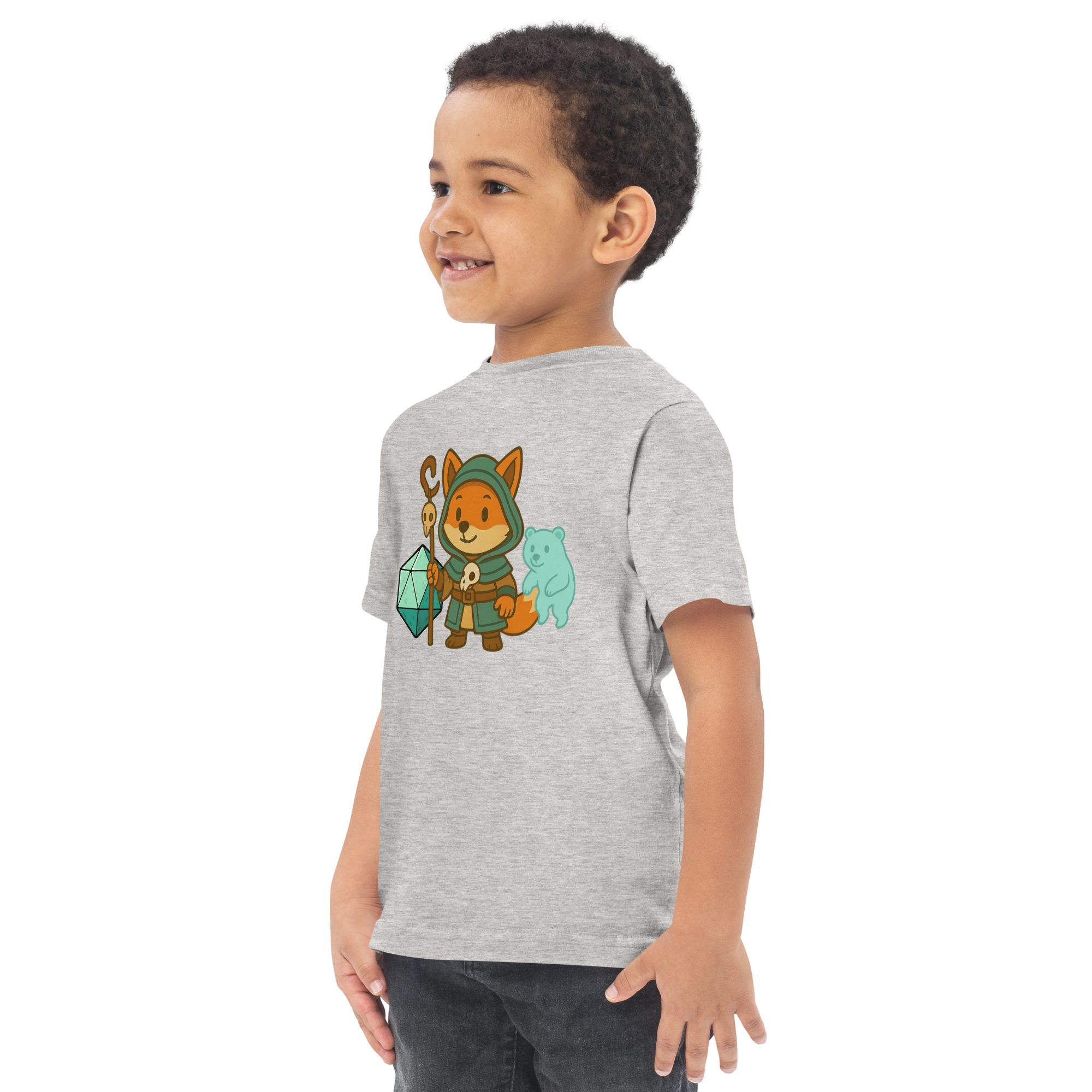 Dicefox Shaman - Jersey-DTG-T-Shirt für Kleinkinder – Bild 15