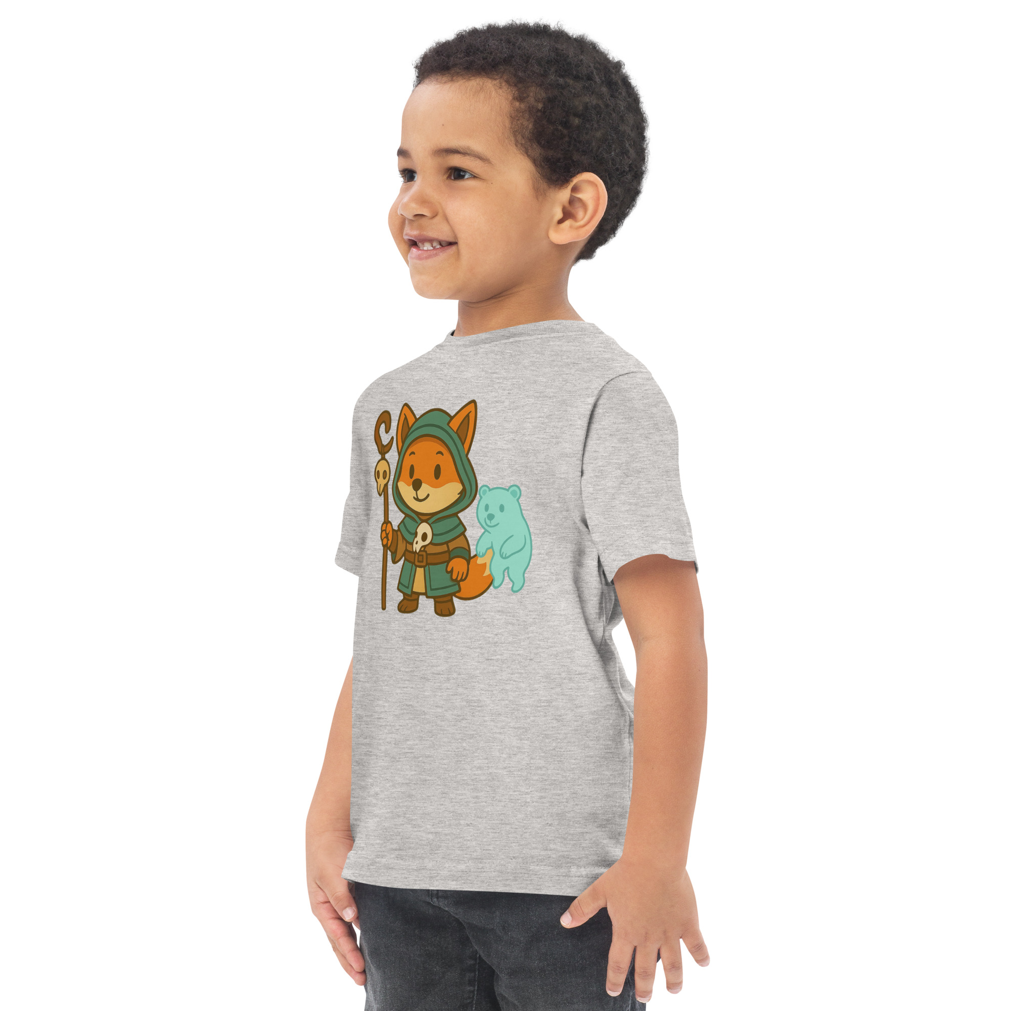 Fox Shaman - Jersey-DTG-T-Shirt für Kleinkinder – Bild 15