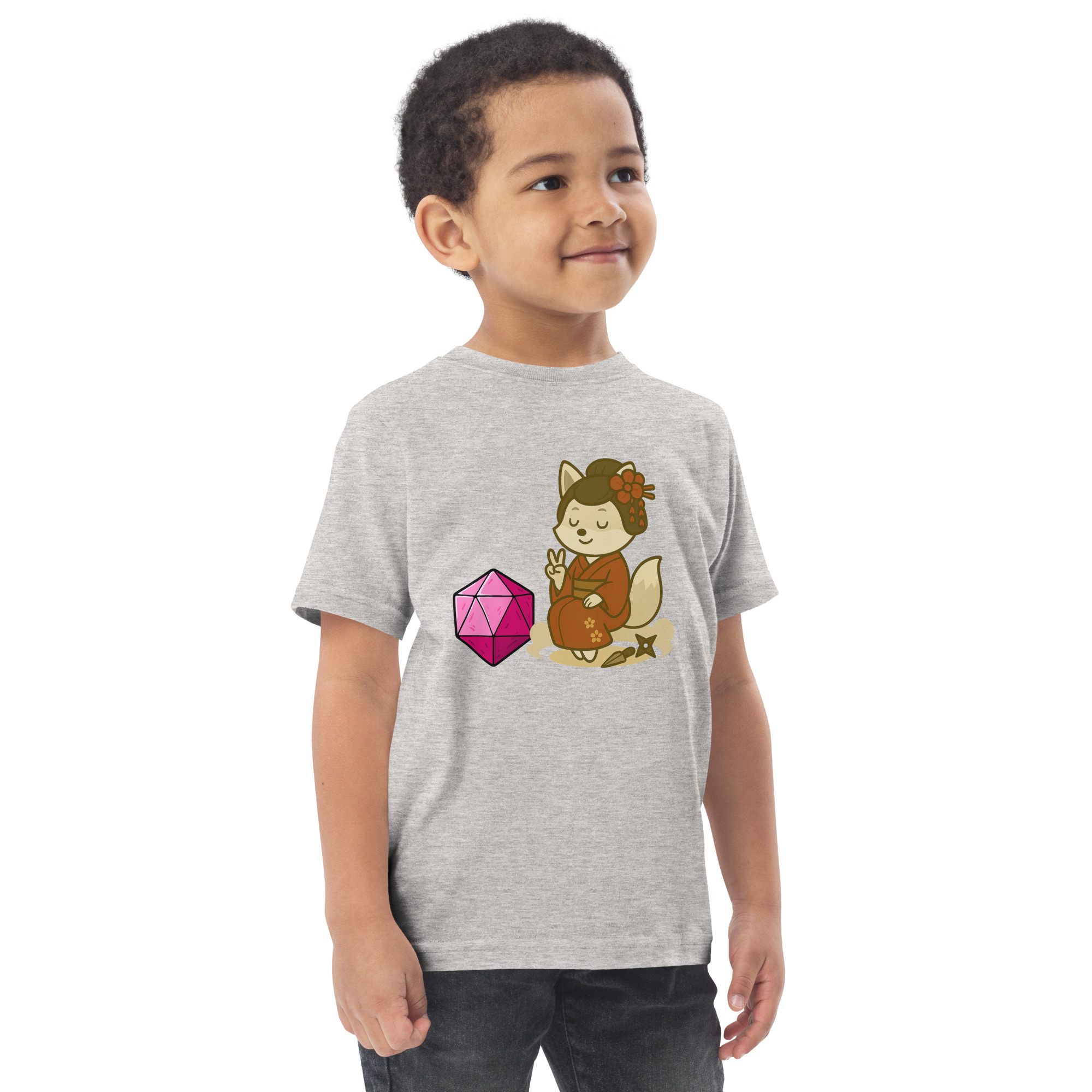 Dicefox Konoishi - Jersey-DTG-T-Shirt für Kleinkinder – Bild 14