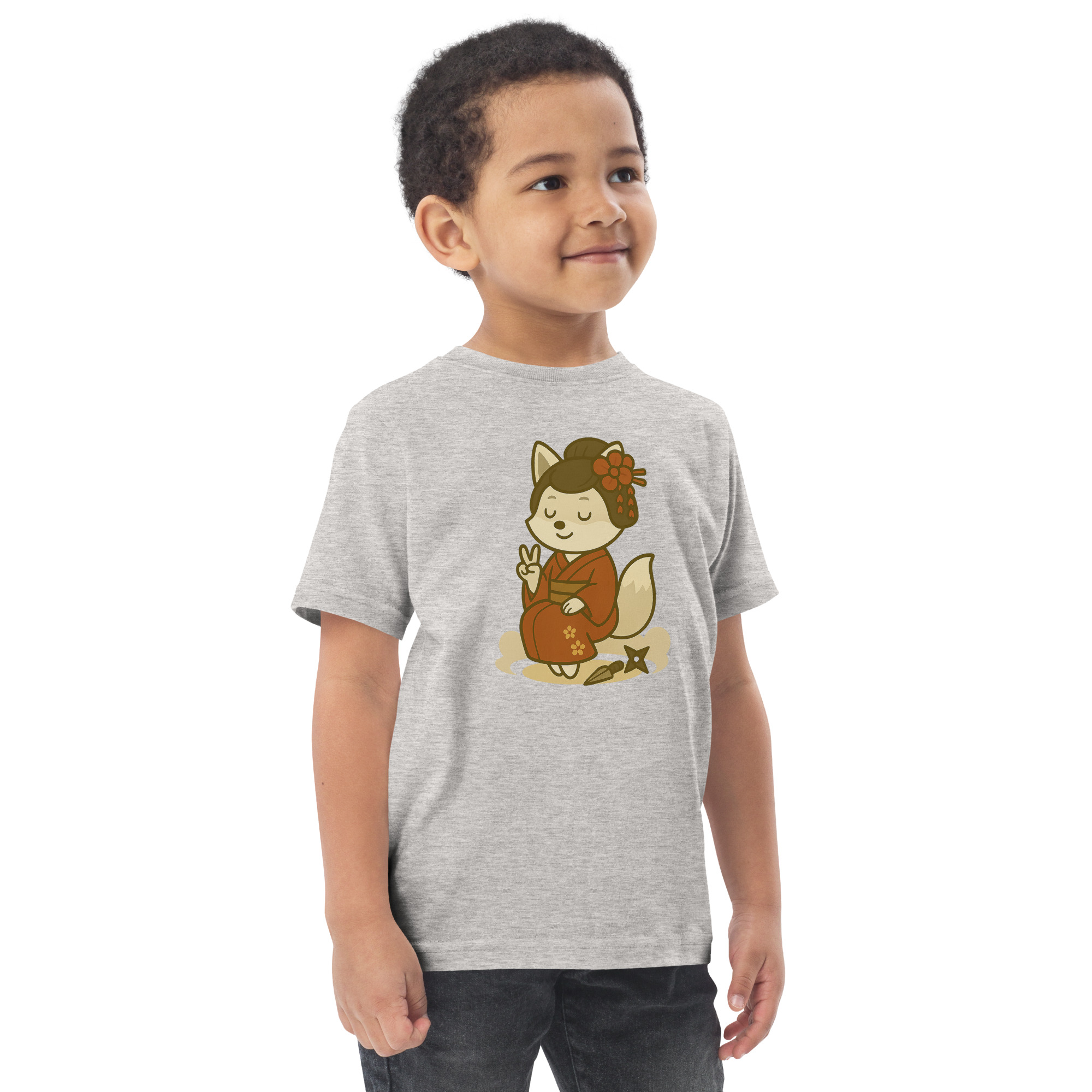 Fox Kunoishi - Jersey-DTG-T-Shirt für Kleinkinder – Bild 14