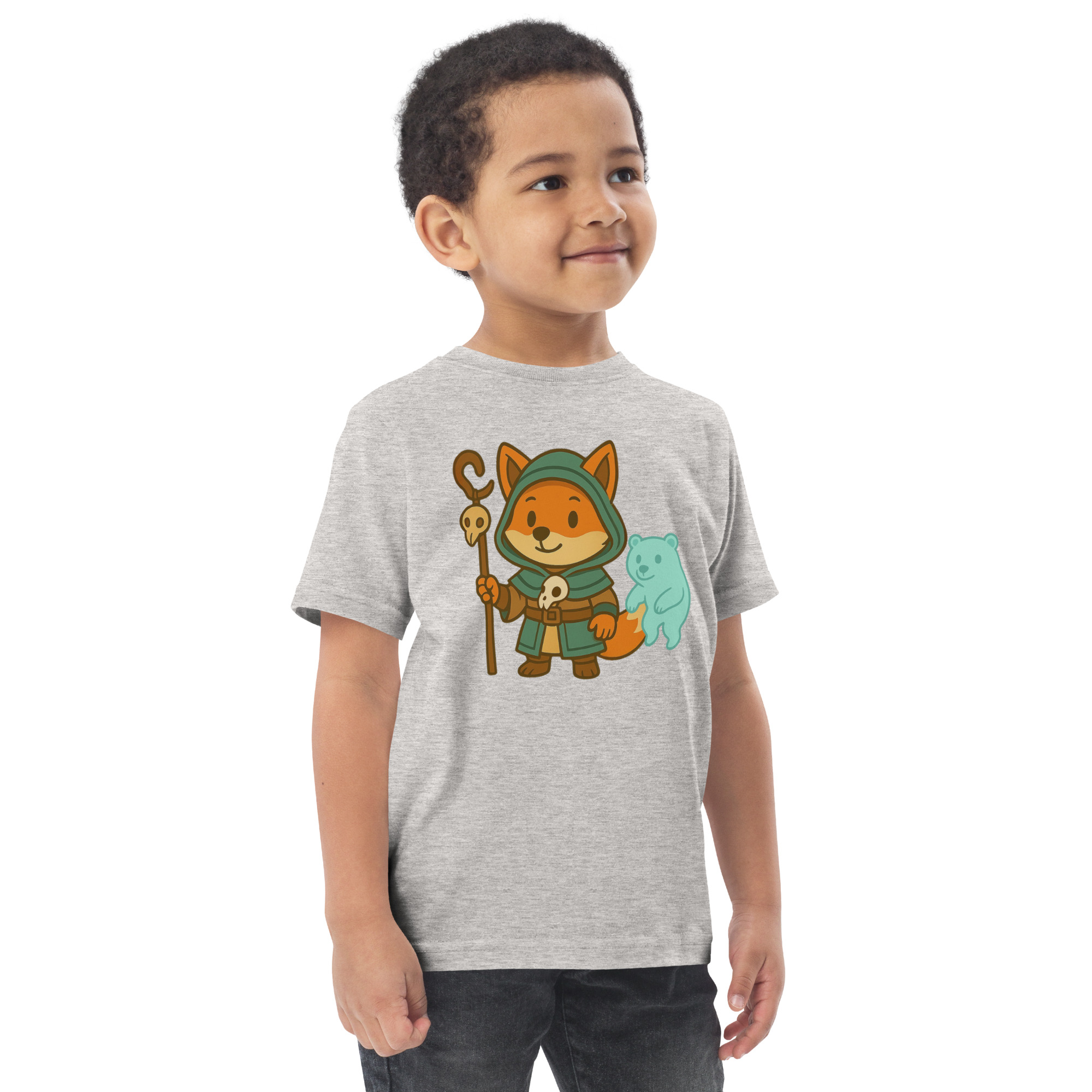 Fox Shaman - Jersey-DTG-T-Shirt für Kleinkinder – Bild 14