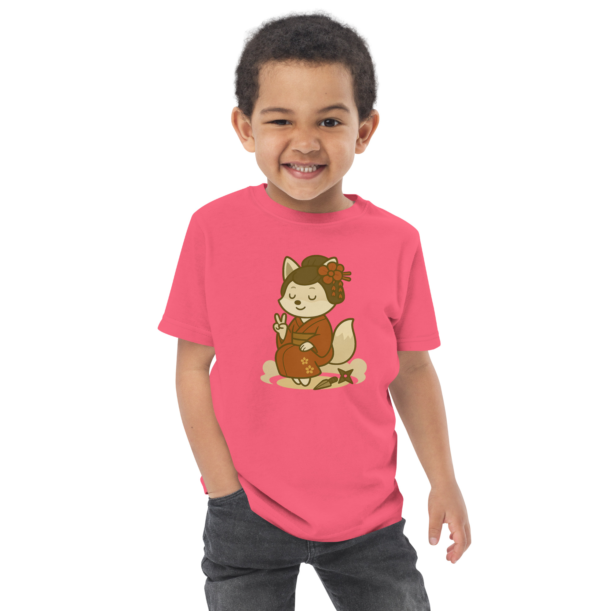Fox Kunoishi - Jersey-DTG-T-Shirt für Kleinkinder – Bild 12