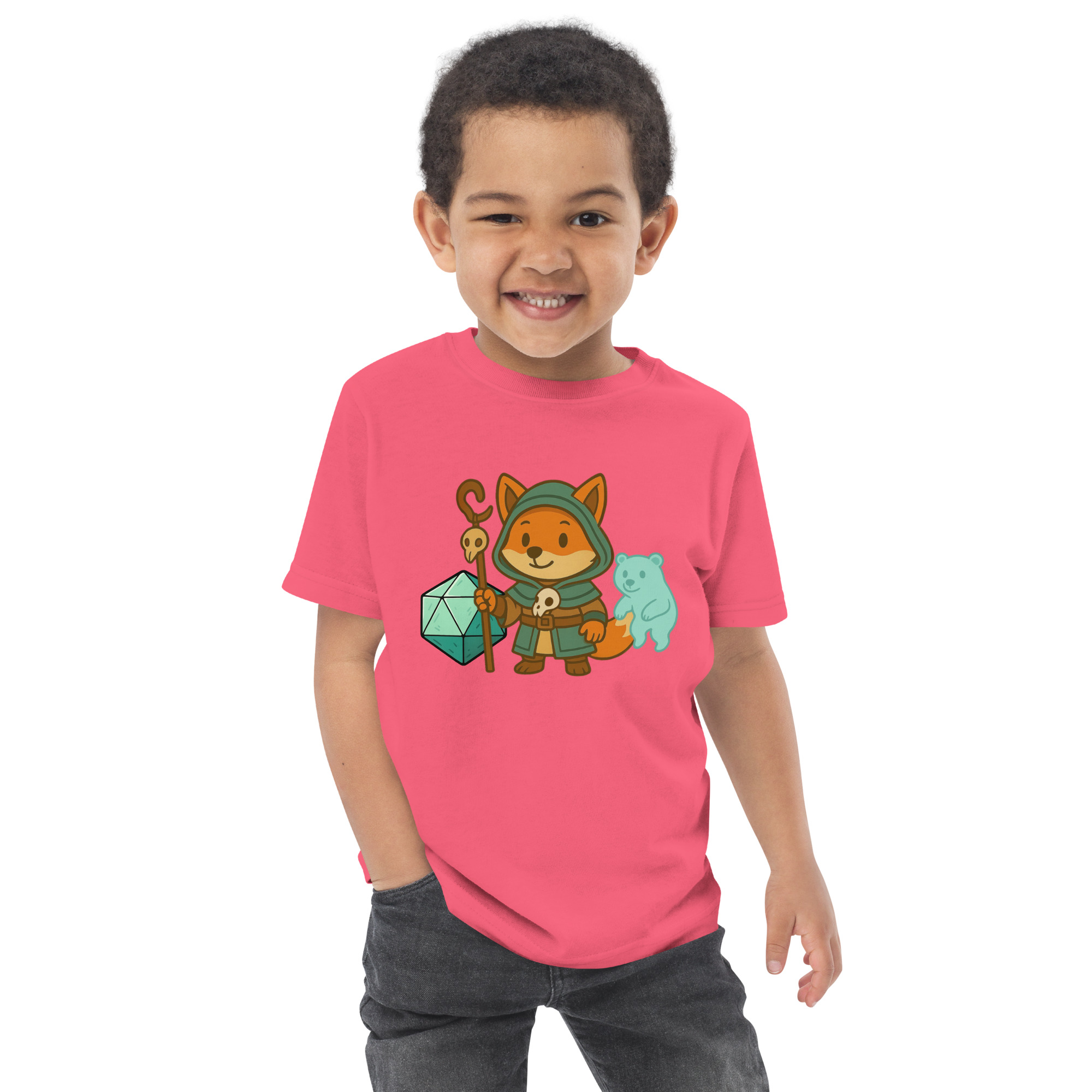 Dicefox Shaman - Jersey-DTG-T-Shirt für Kleinkinder – Bild 12