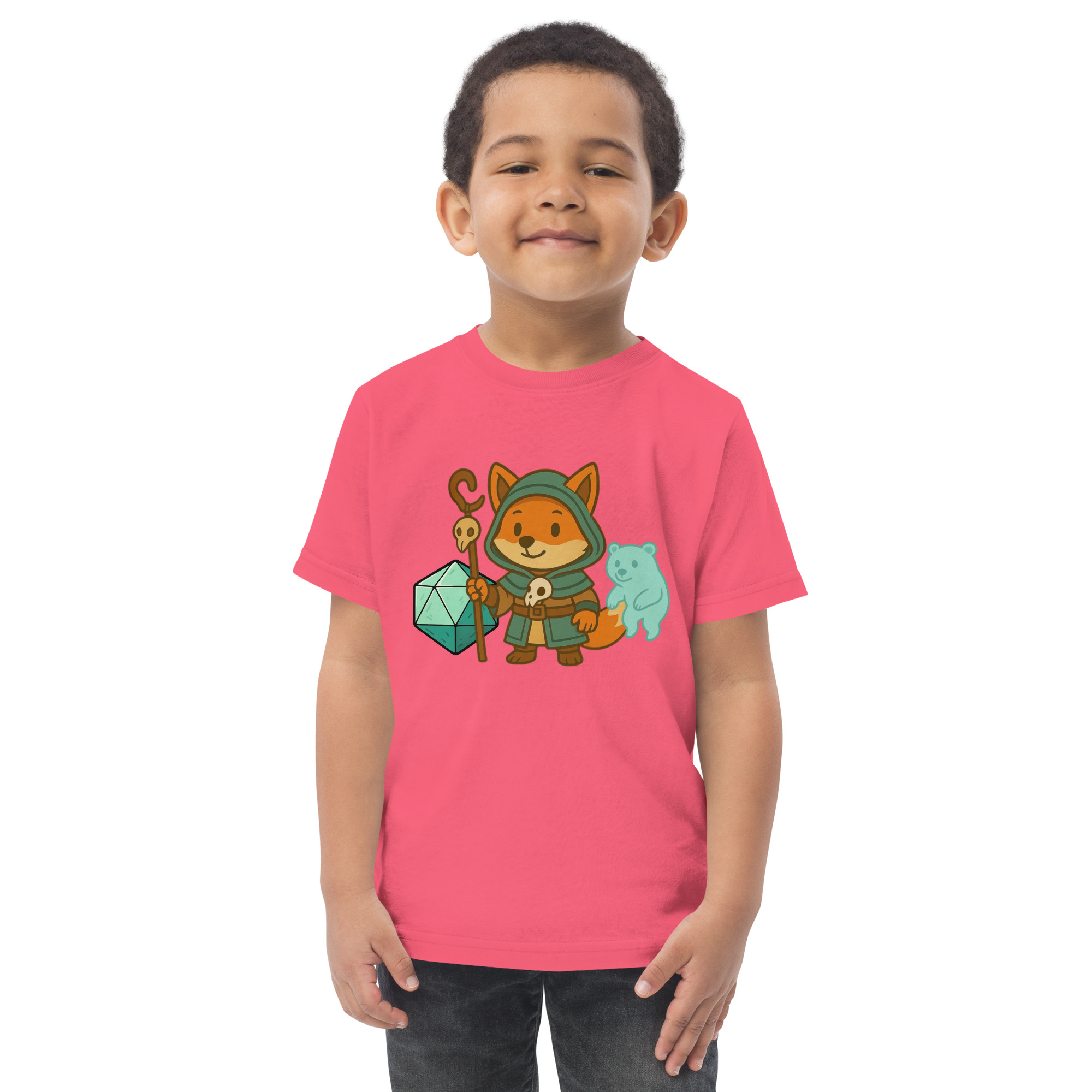 Dicefox Shaman - Jersey-DTG-T-Shirt für Kleinkinder – Bild 9